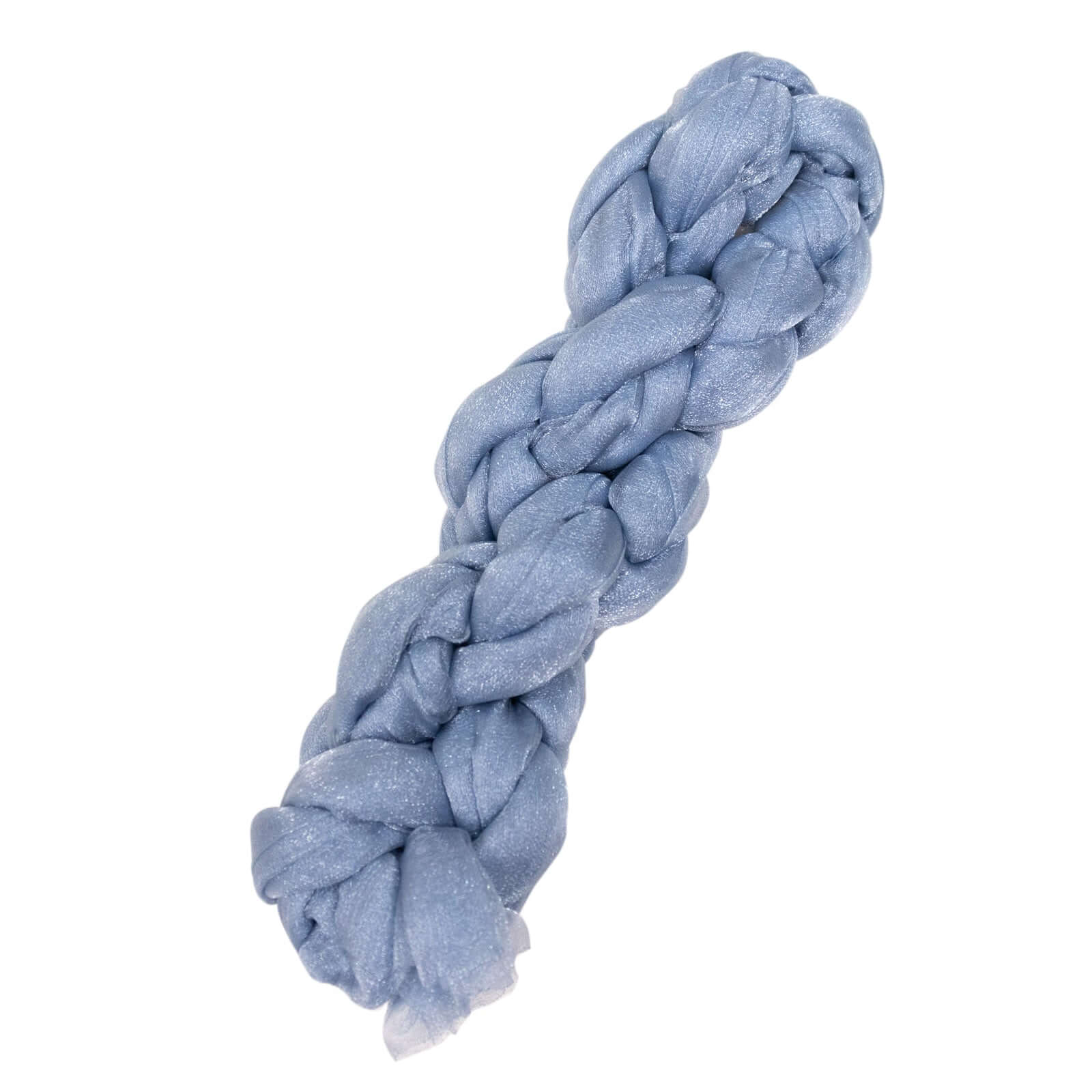 Sheer Crinkled Organza Table Runner 9ft Dusty Blue - Shimmer Chiffon Table Linen - Image 8