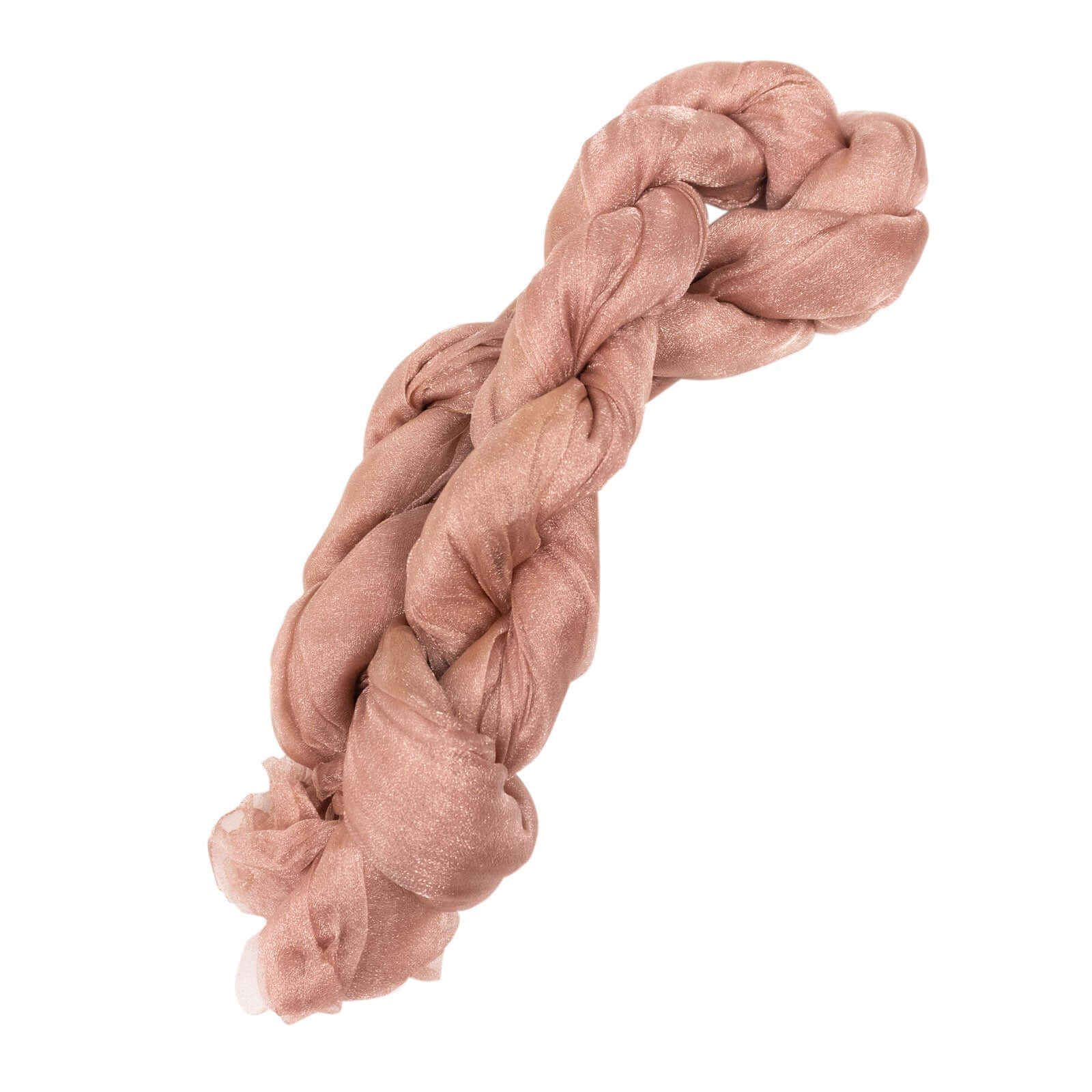 Sheer Crinkled Organza Table Runner 9ft Dusty Rose - Shimmer Chiffon Table Linen - Image 8