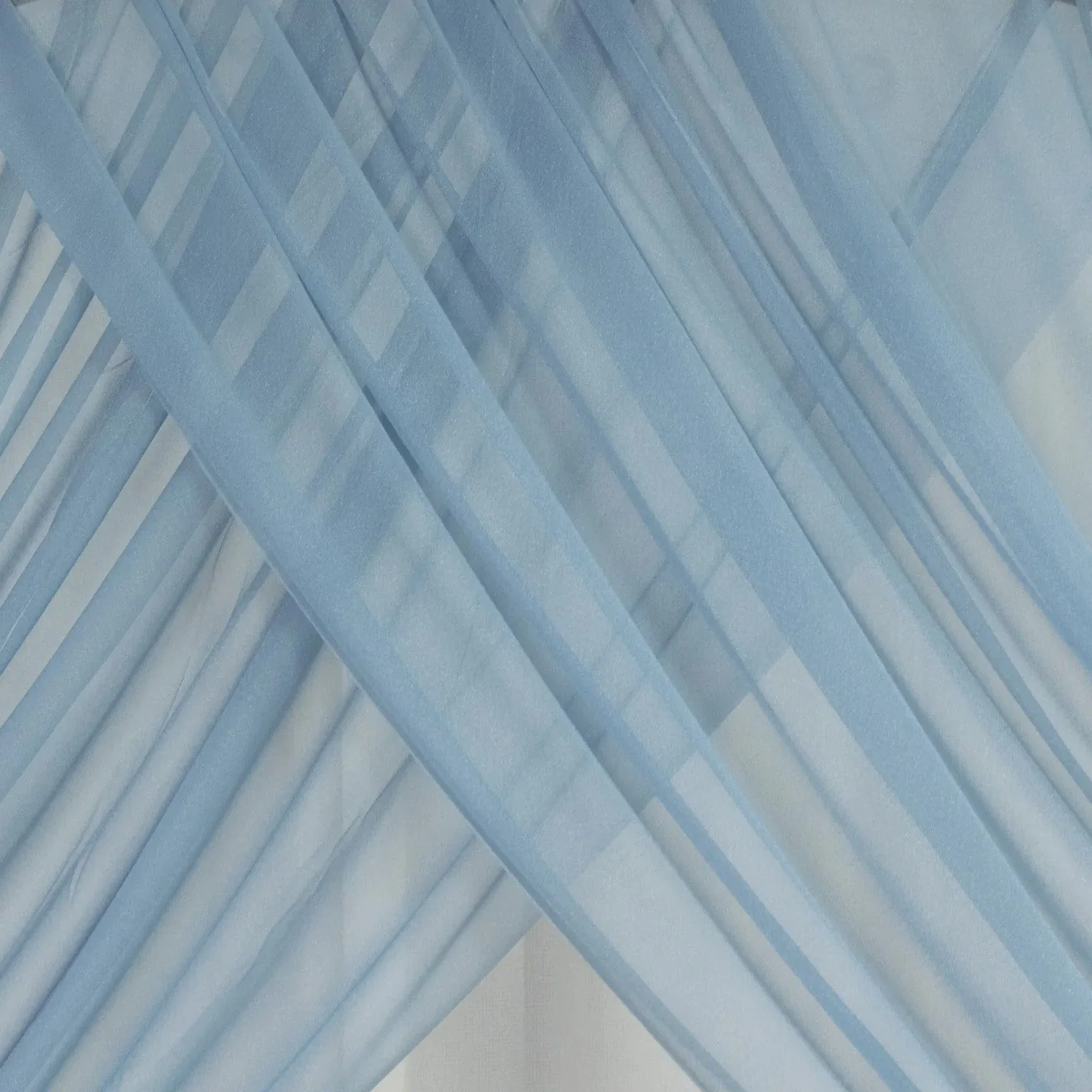 Sheer Wedding Arch Drape – 5ftx32ft Dusty Blue Sheer Curtain Backdrop, Ceiling Drapery Panel - Image 6