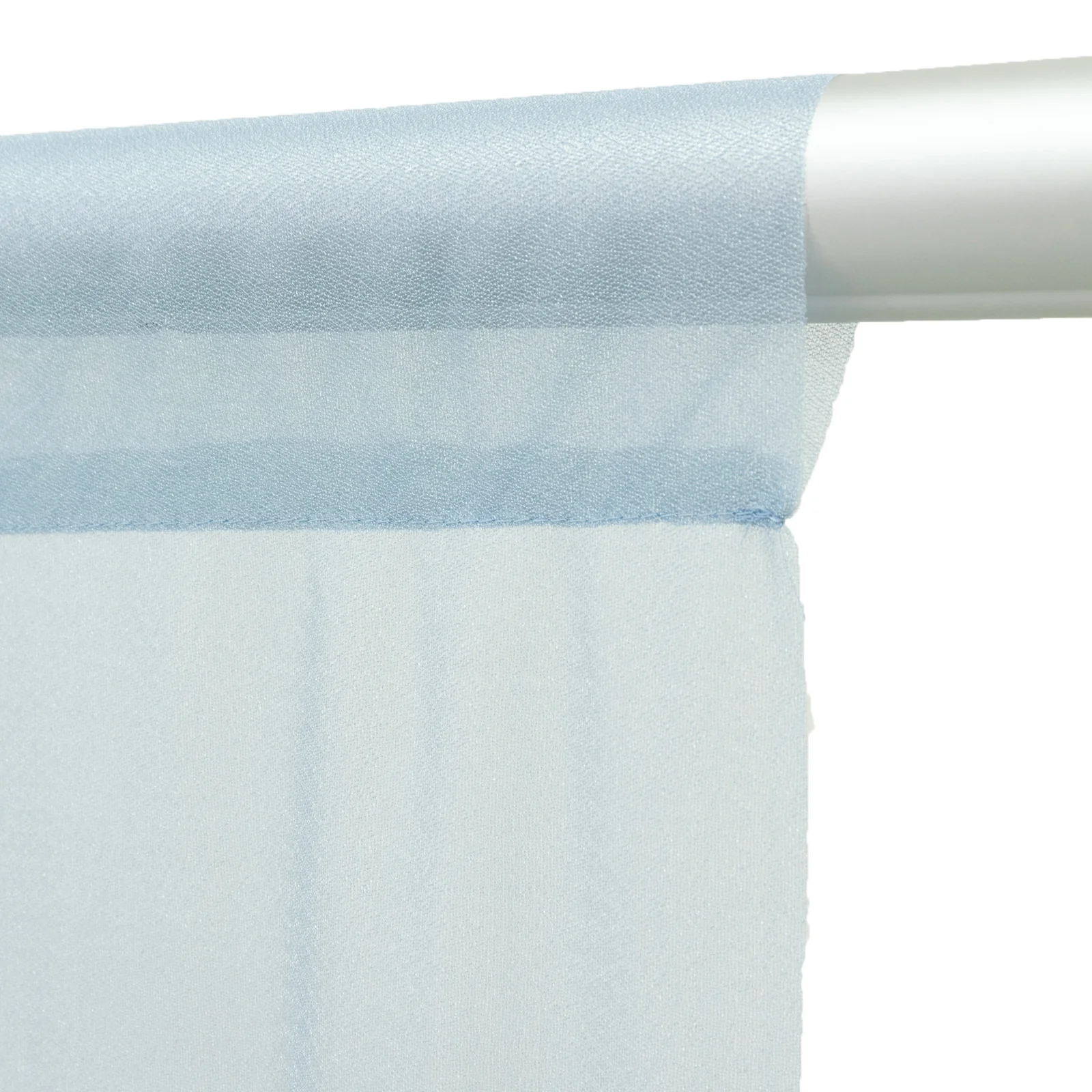 Sheer Wedding Arch Drape 5ft × 10ft Dusty Blue – Backdrop Curtain Panel with Rod Pocket - Image 2