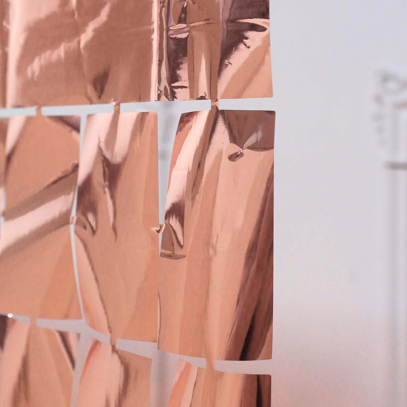 Shiny Rose Gold Metallic Foil Rectangle Curtain Party Backdrop Door Window Curtain 3ftx6.5ft - Image 8