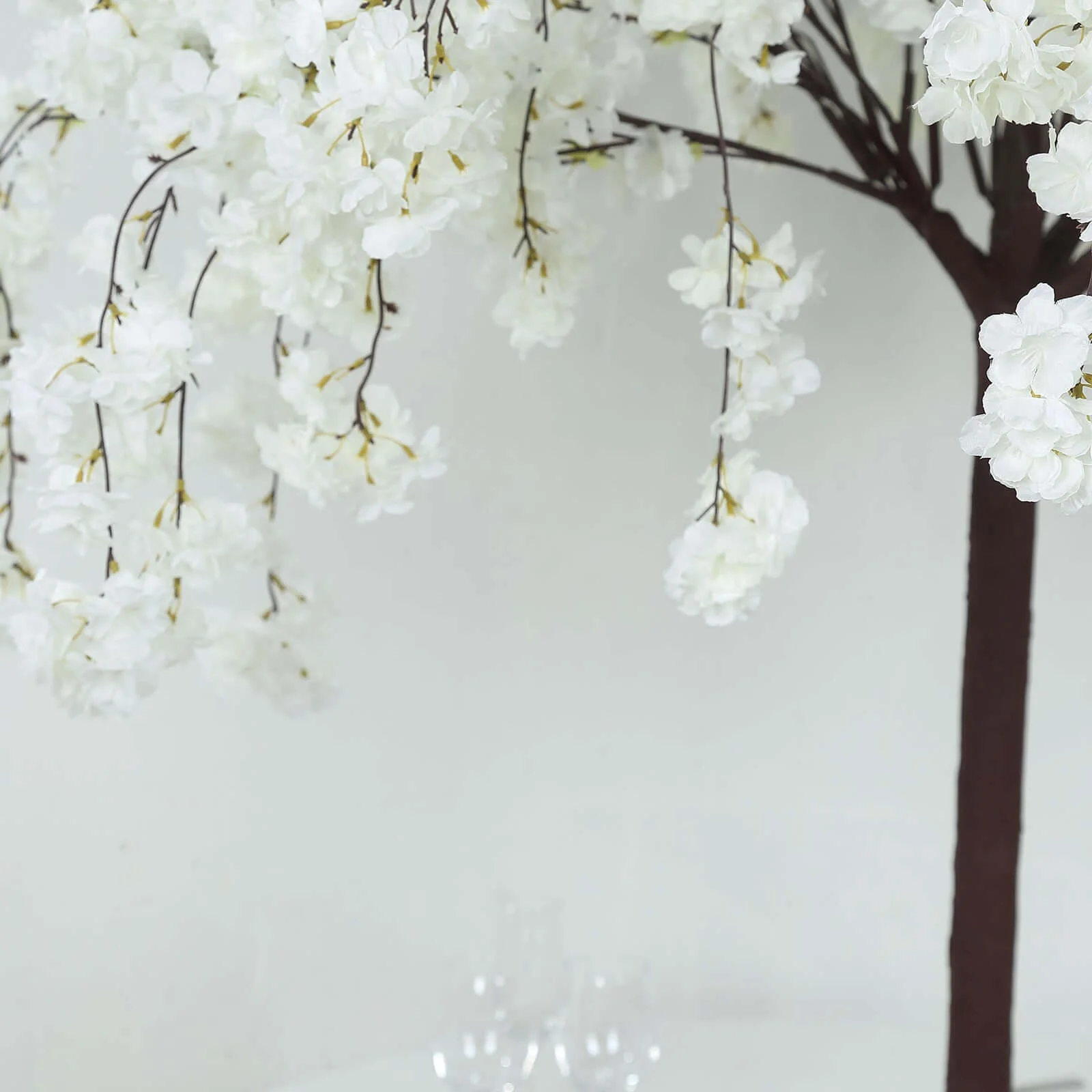 Artificial Cherry Blossom Tree 5ft White – Silk Sakura Wishing Tree with Fiberglass Trunk & Sturdy Metal Base - Image 2