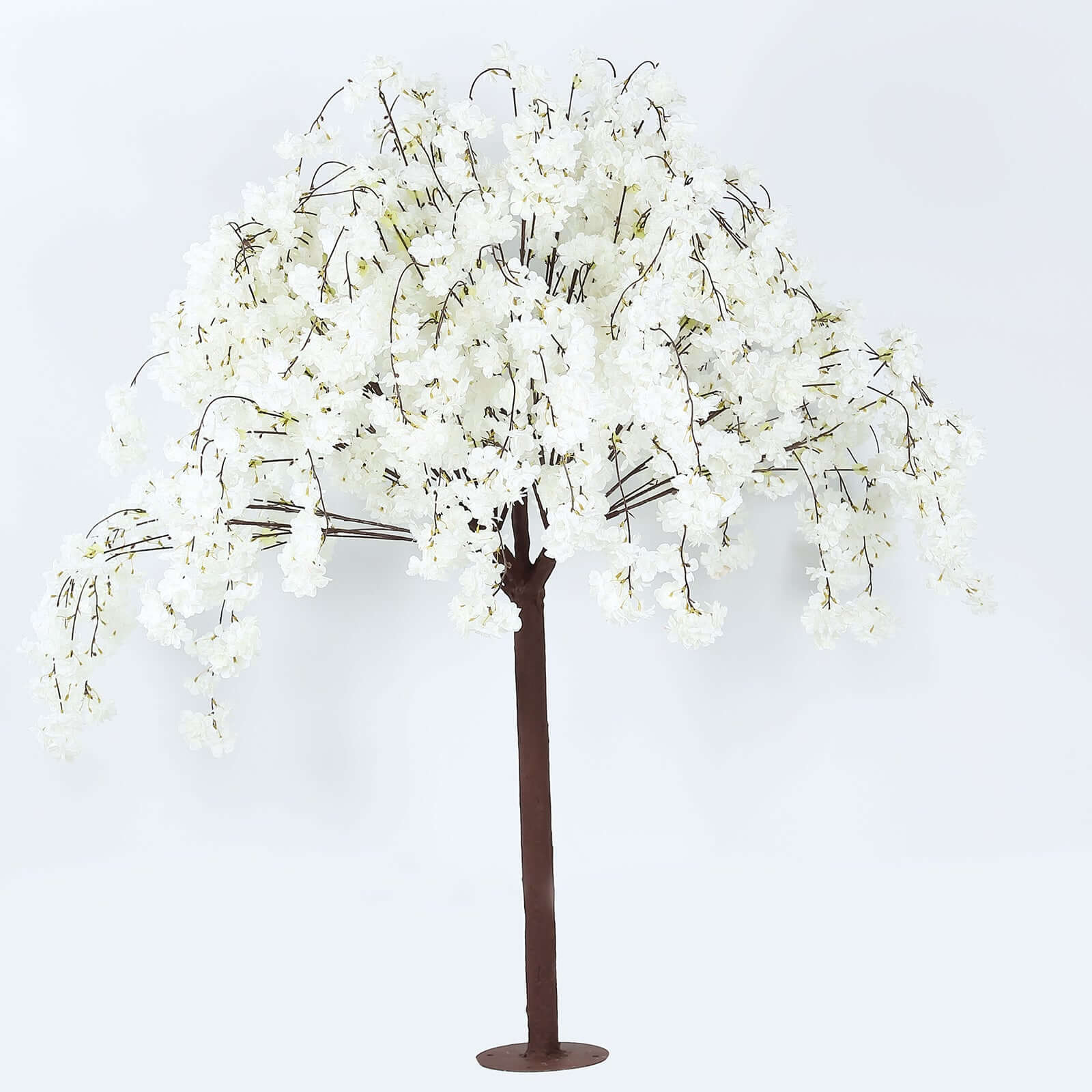 Artificial Cherry Blossom Tree 5ft White – Silk Sakura Wishing Tree with Fiberglass Trunk & Sturdy Metal Base - Image 6