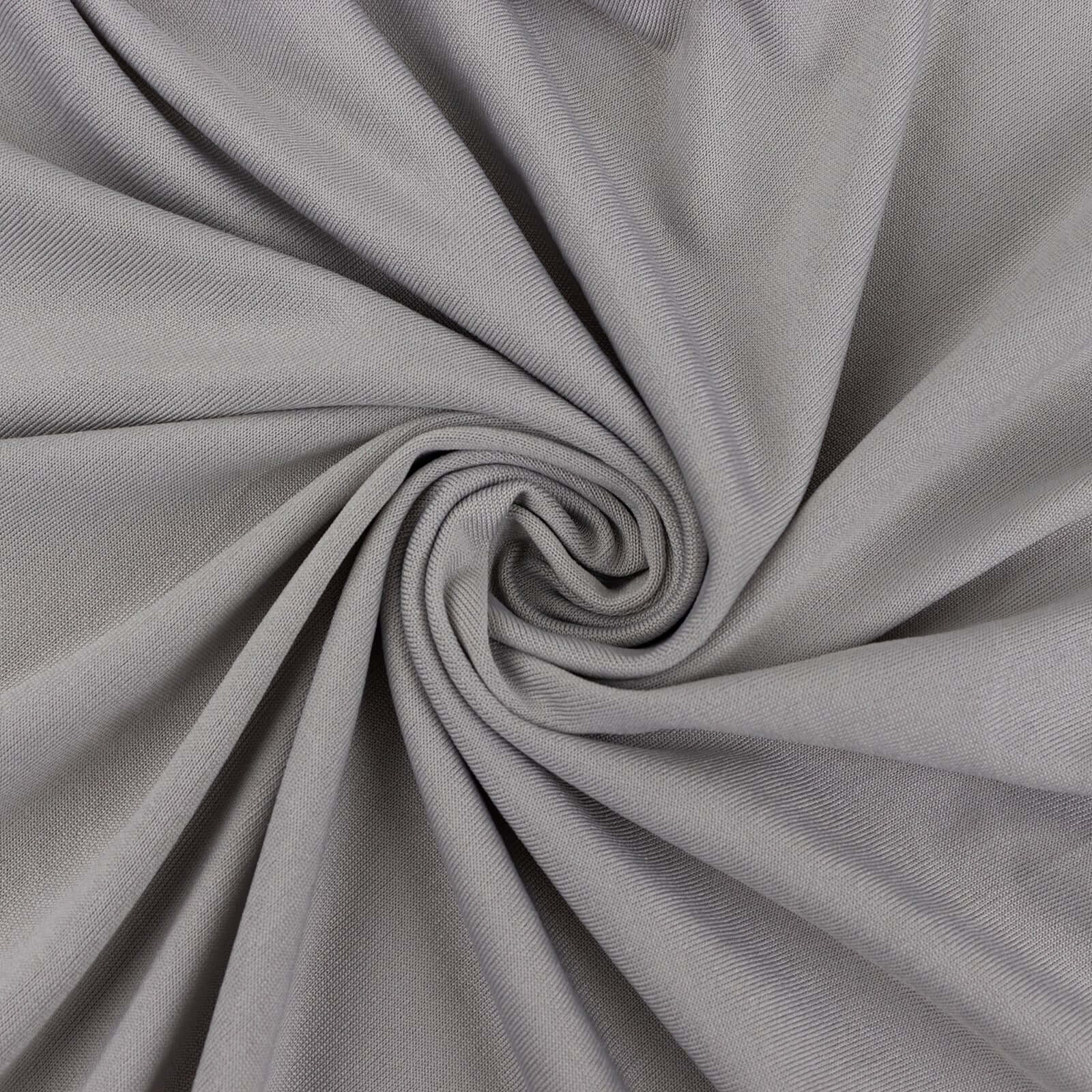 Silver Spandex 4-Way Stretch Fabric Bolt, DIY Craft Fabric Roll - 60"x10 Yards - Image 8