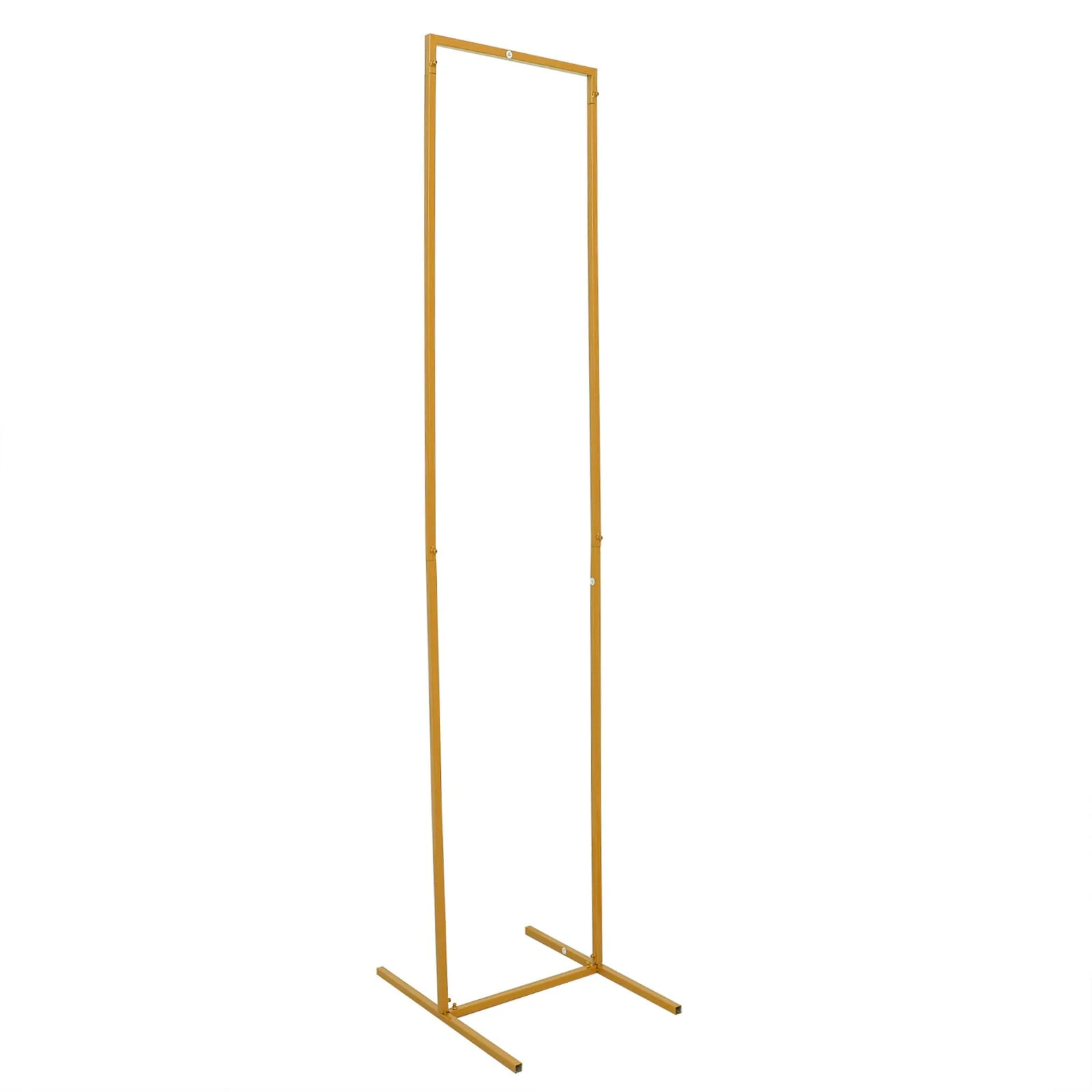 Slim Gold Metal Wedding Arch 6.5ft Rectangular Backdrop Stand - Floral Display Frame - Image 22