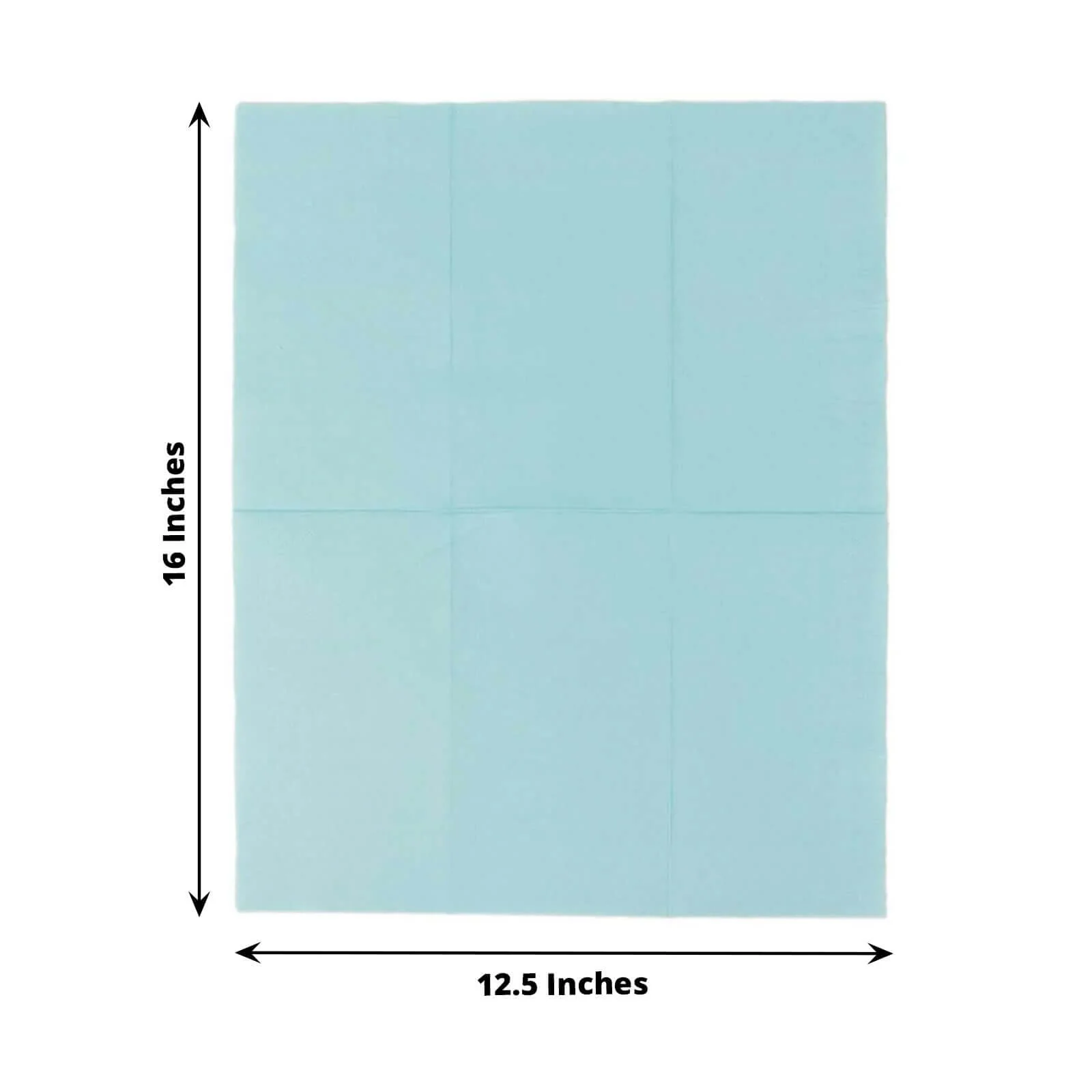 50-Pack Paper Napkins 2-Ply Soft Baby Blue - Dinner Party Napkins - Image 3