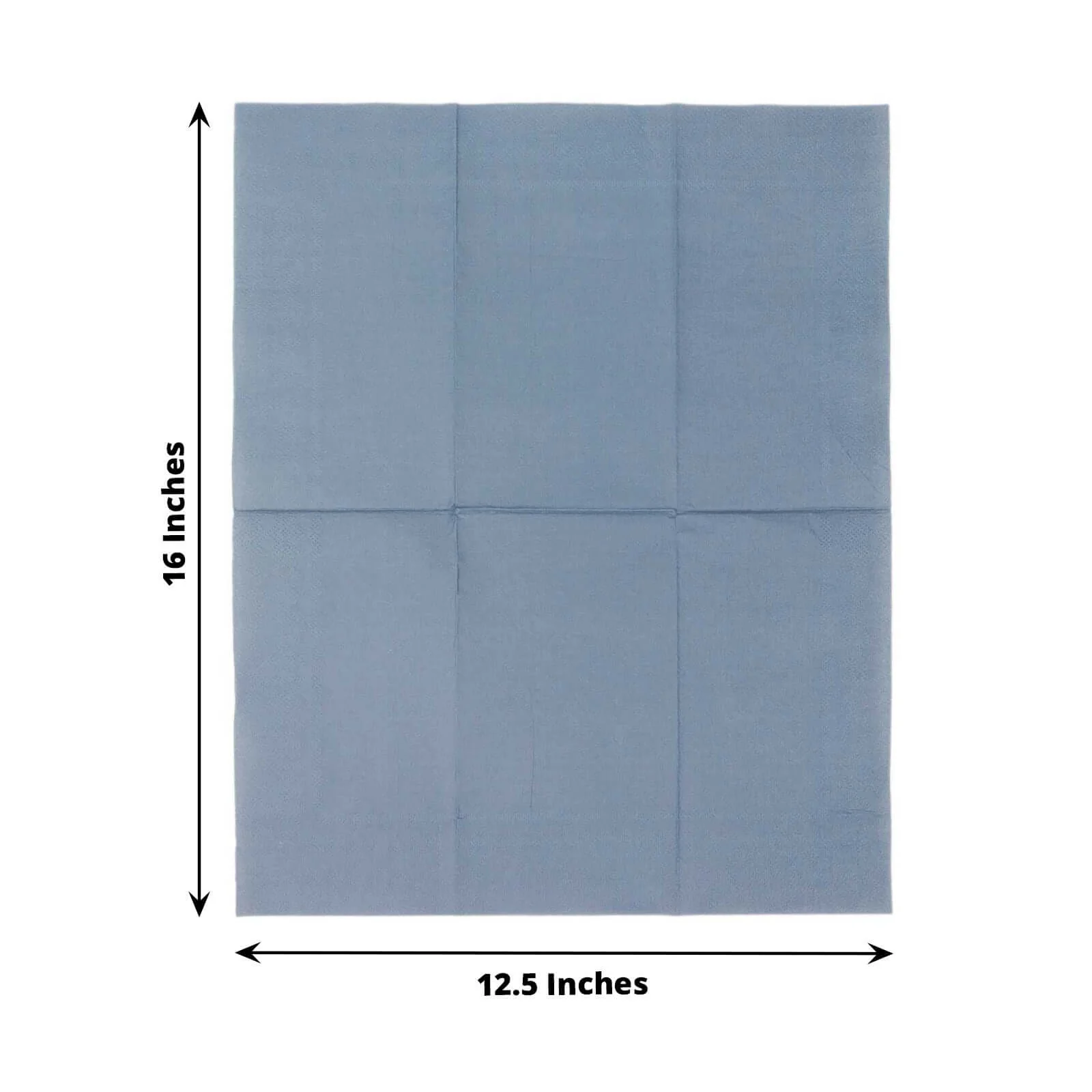 50-Pack Paper Napkins 2-Ply Soft Dusty Blue - Dinner Party Napkins - Image 3