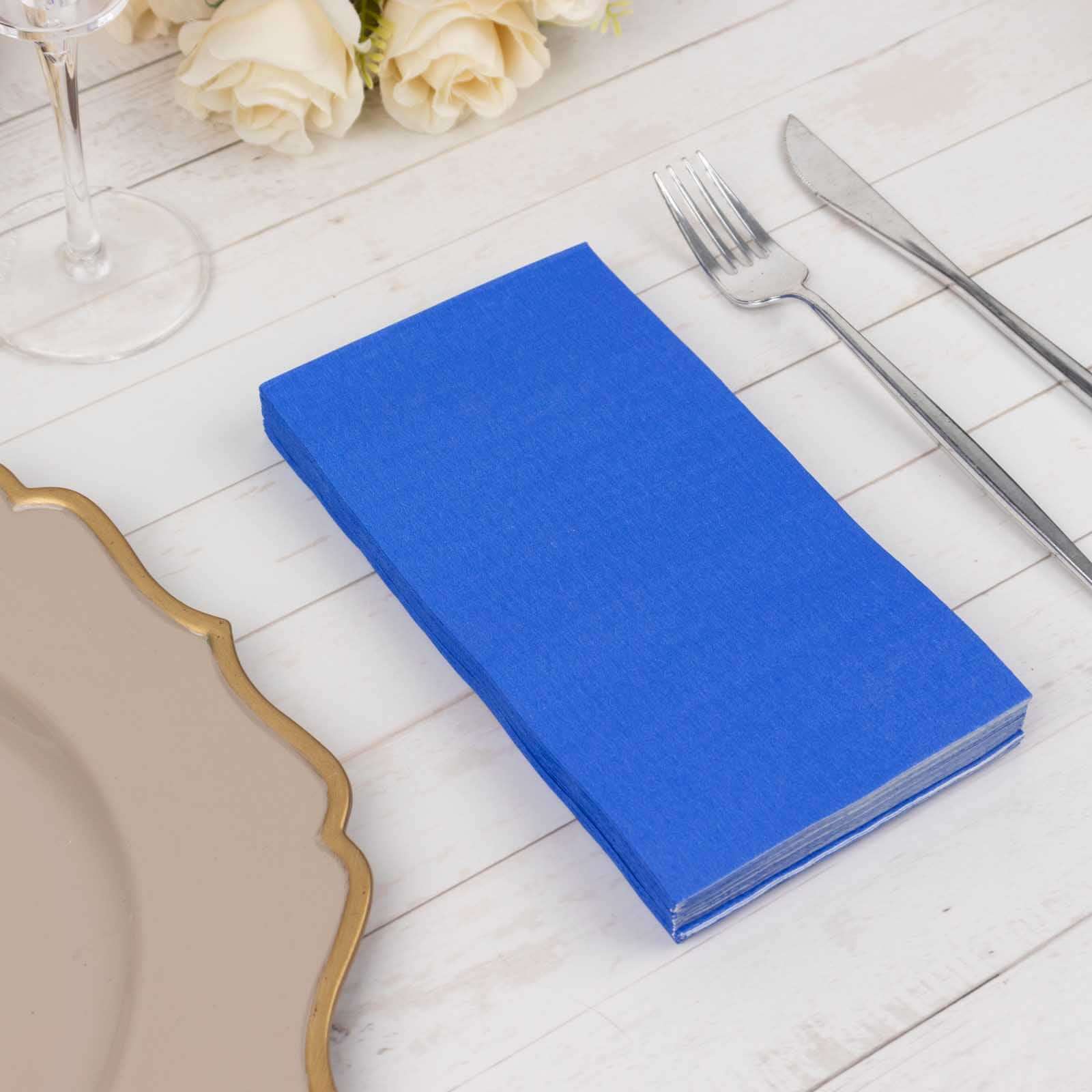 50-Pack Paper Napkins 2-Ply Soft Royal Blue - Dinner Party Napkins - Image 6