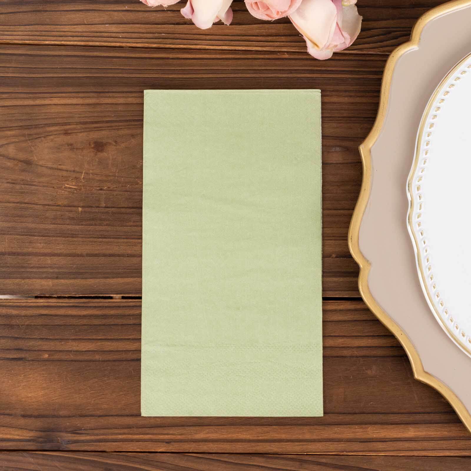 50-Pack Paper Napkins 2-Ply Soft Sage Green - Dinner Party Napkins - Image 6