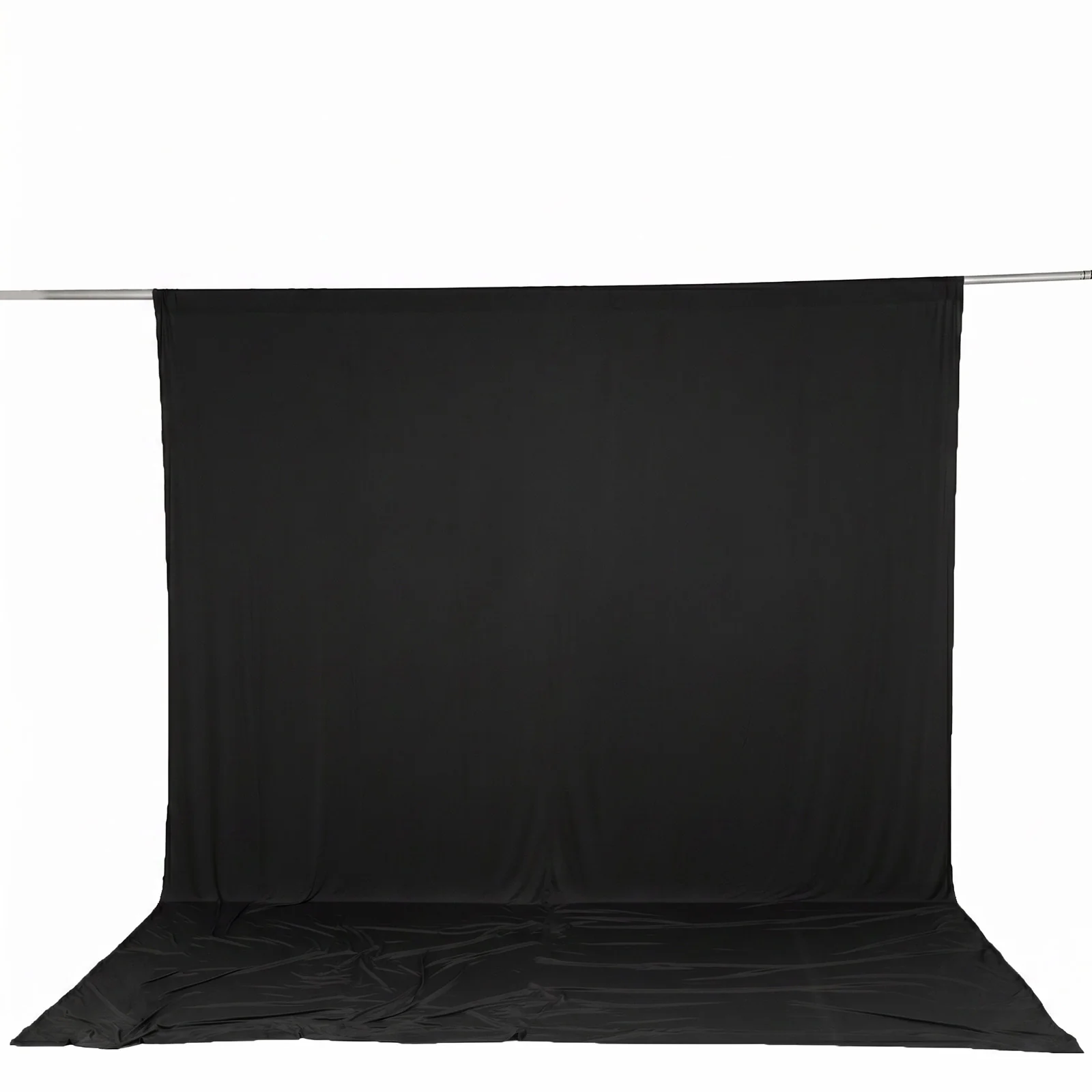 Spandex Backdrop Curtain Black 10ft x 12ft, 4-Way Stretch Wrinkle-Free Photo Booth Backdrop with Rod Pockets for Wedding & Events - Image 2