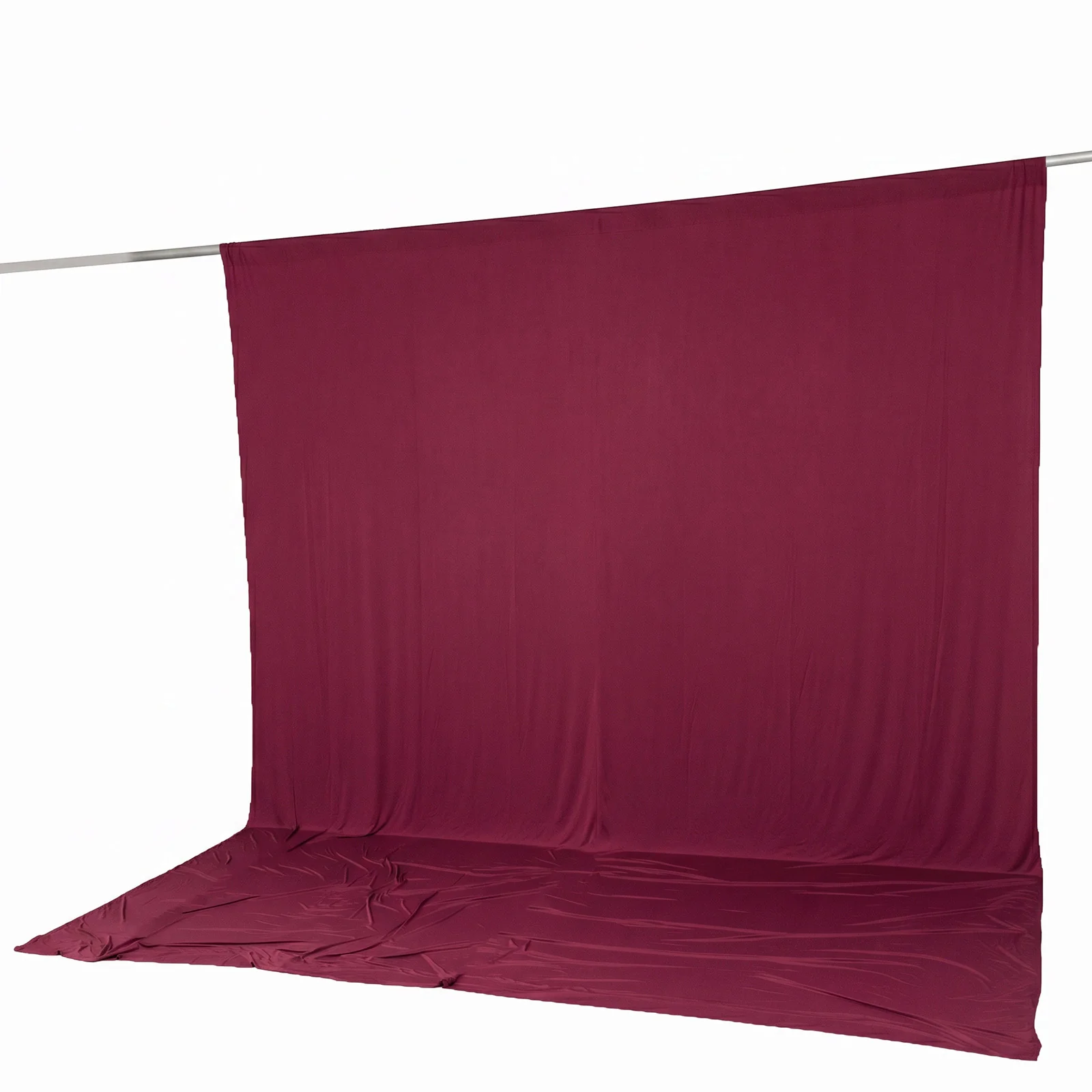 Spandex Backdrop Curtain Burgundy 10ft x 12ft, 4-Way Stretch Wrinkle-Free Photo Booth Backdrop with Rod Pockets for Wedding & Events - Image 6