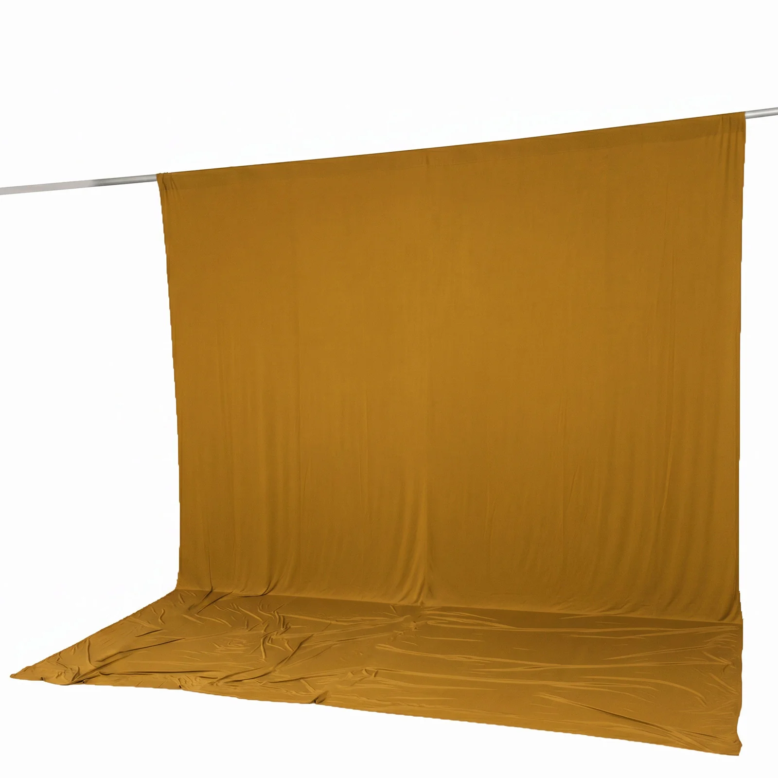 Spandex Backdrop Curtain Gold 10ft x 12ft, 4-Way Stretch Wrinkle-Free Photo Booth Backdrop with Rod Pockets for Wedding & Events - Image 6
