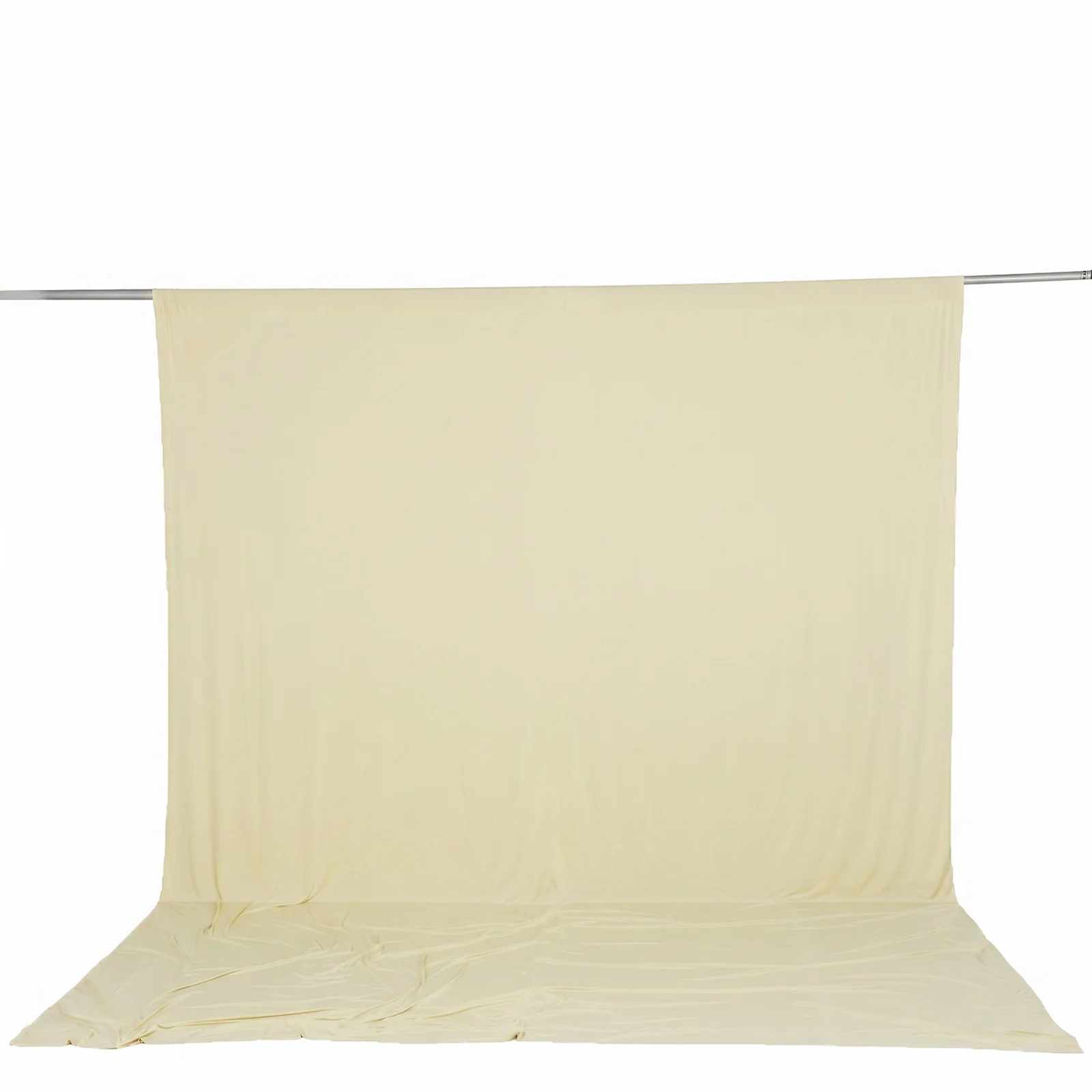 Spandex Backdrop Curtain Ivory 10ft x 12ft, 4-Way Stretch Wrinkle-Free Photo Booth Backdrop with Rod Pockets for Wedding & Events - Image 2