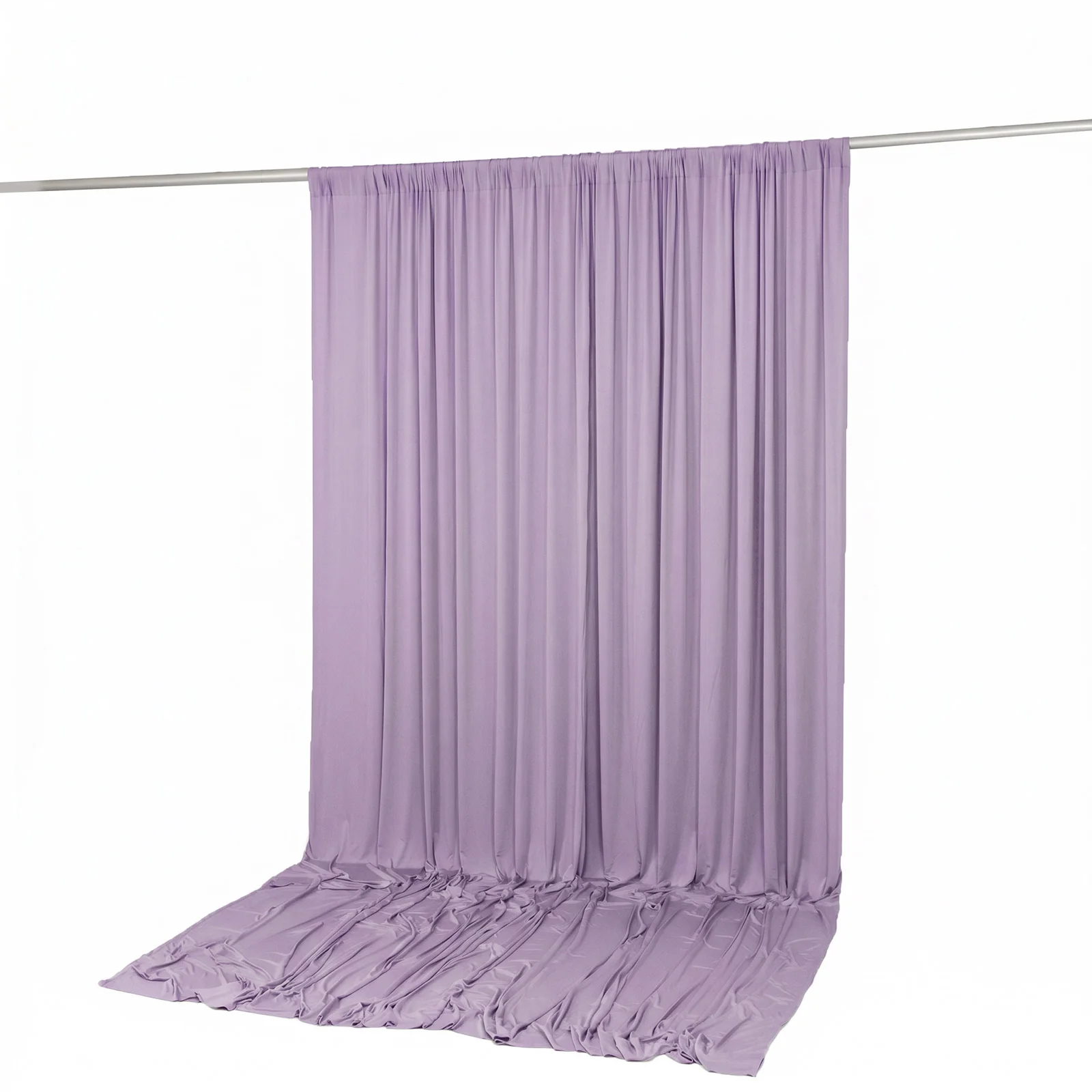 Spandex Backdrop Curtain Lavender Lilac 10ft x 12ft, 4-Way Stretch Wrinkle-Free Photo Booth Backdrop with Rod Pockets for Wedding & Events - Image 5
