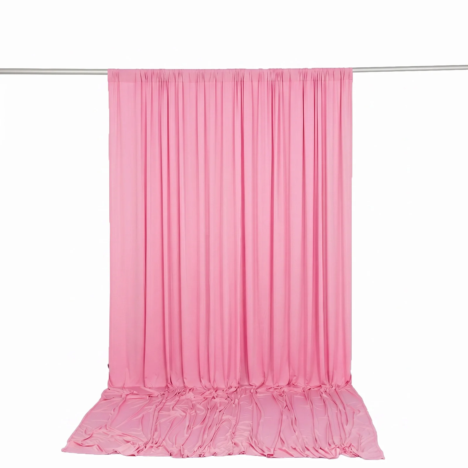 Spandex Backdrop Curtain Pink 10ft x 12ft, 4-Way Stretch Wrinkle-Free Photo Booth Backdrop with Rod Pockets for Wedding & Events - Image 4