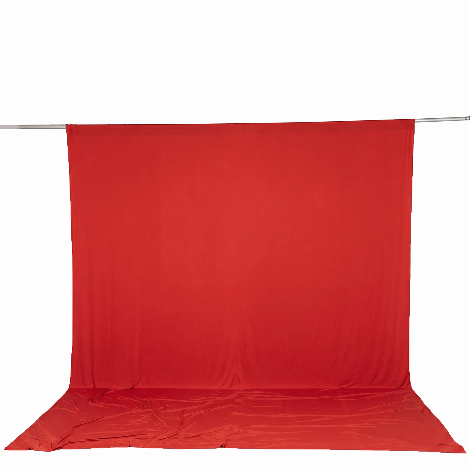 Spandex Backdrop Curtain Red 10ft x 12ft, 4-Way Stretch Wrinkle-Free Photo Booth Backdrop with Rod Pockets for Wedding & Events - Image 2