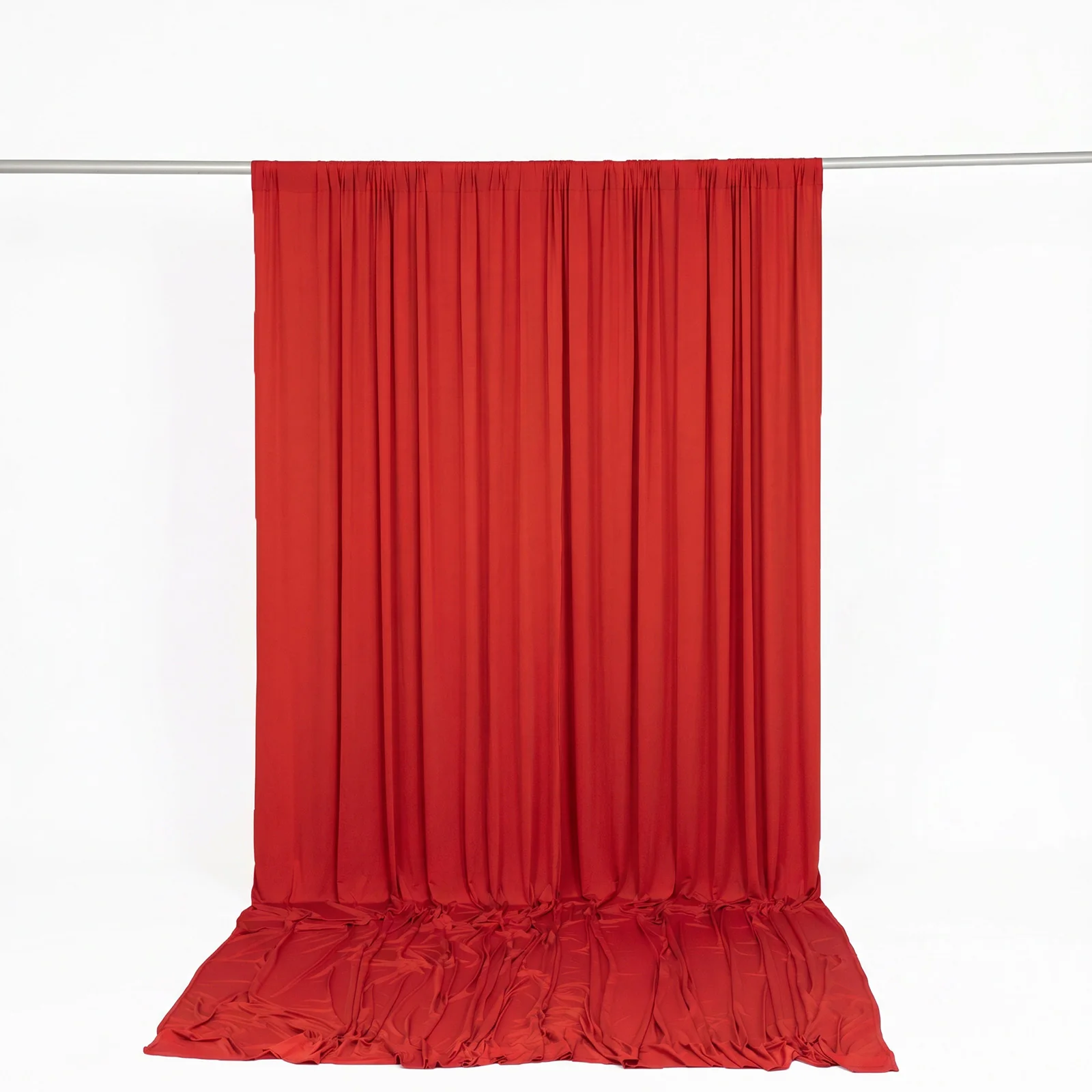 Spandex Backdrop Curtain Red 10ft x 12ft, 4-Way Stretch Wrinkle-Free Photo Booth Backdrop with Rod Pockets for Wedding & Events - Image 4