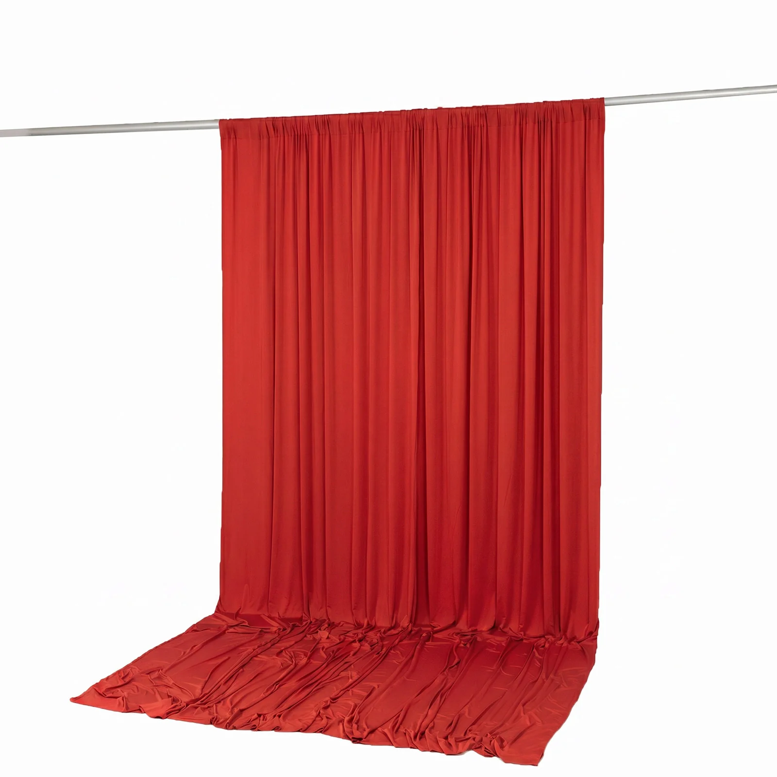 Spandex Backdrop Curtain Red 10ft x 12ft, 4-Way Stretch Wrinkle-Free Photo Booth Backdrop with Rod Pockets for Wedding & Events - Image 5