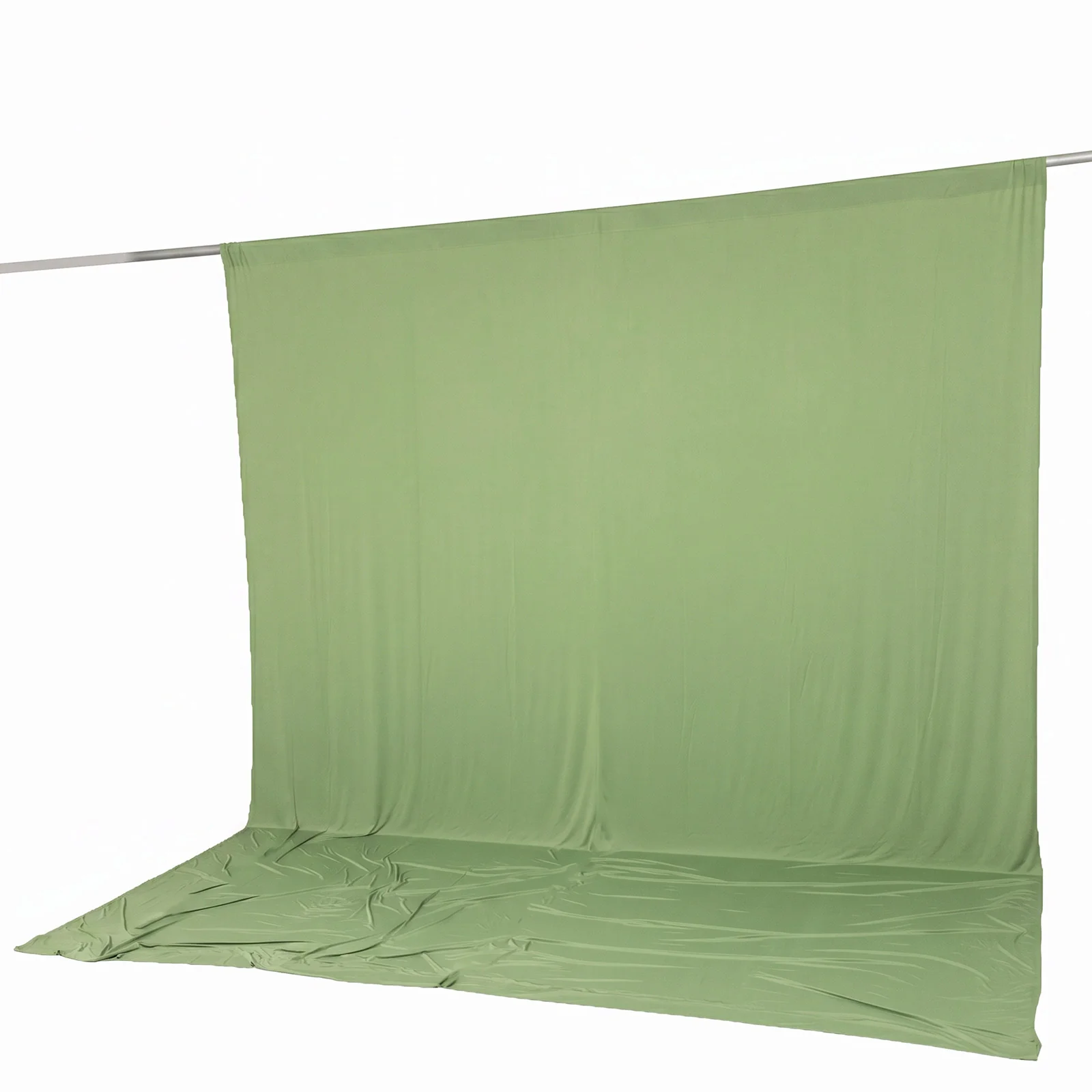Spandex Backdrop Curtain Sage Green 10ft x 12ft, 4-Way Stretch Wrinkle-Free Photo Booth Backdrop with Rod Pockets for Wedding & Events - Image 6