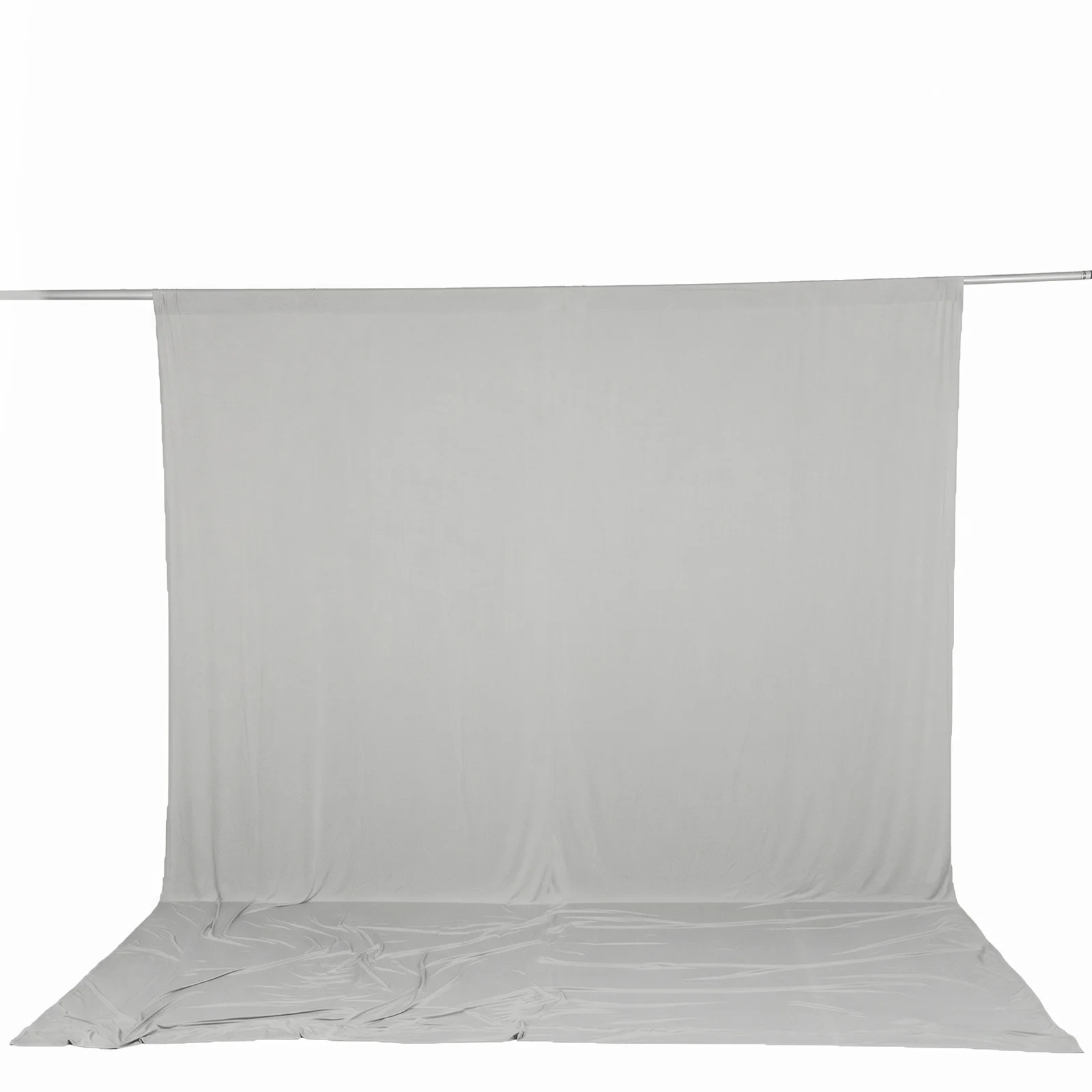 Spandex Backdrop Curtain Silver 10ft x 12ft, 4-Way Stretch Wrinkle-Free Photo Booth Backdrop with Rod Pockets for Wedding & Events - Image 2