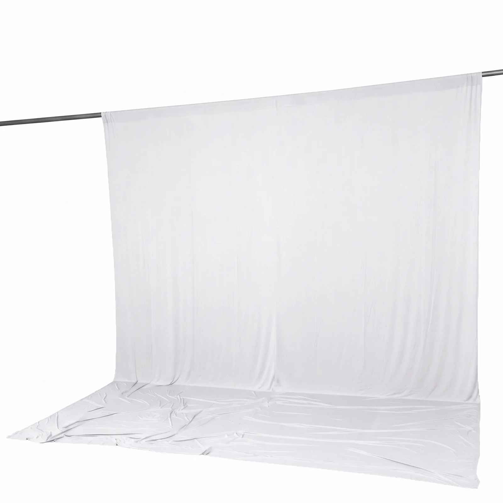 Spandex Backdrop Curtain White 10ft x 12ft, 4-Way Stretch Wrinkle-Free Photo Booth Backdrop with Rod Pockets for Wedding & Events - Image 6