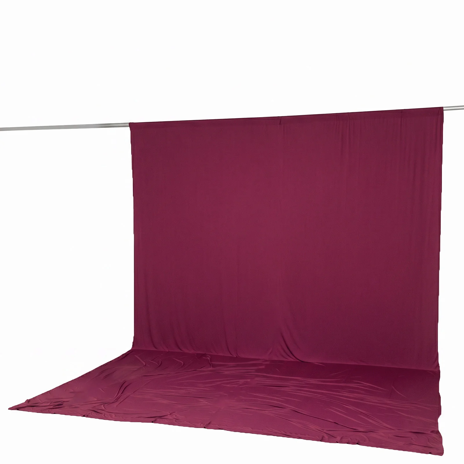 Spandex Backdrop Curtain Burgundy 10ft x 14ft, 4-Way Stretch Wrinkle-Free Photo Booth Backdrop with Rod Pockets for Wedding & Events - Image 6