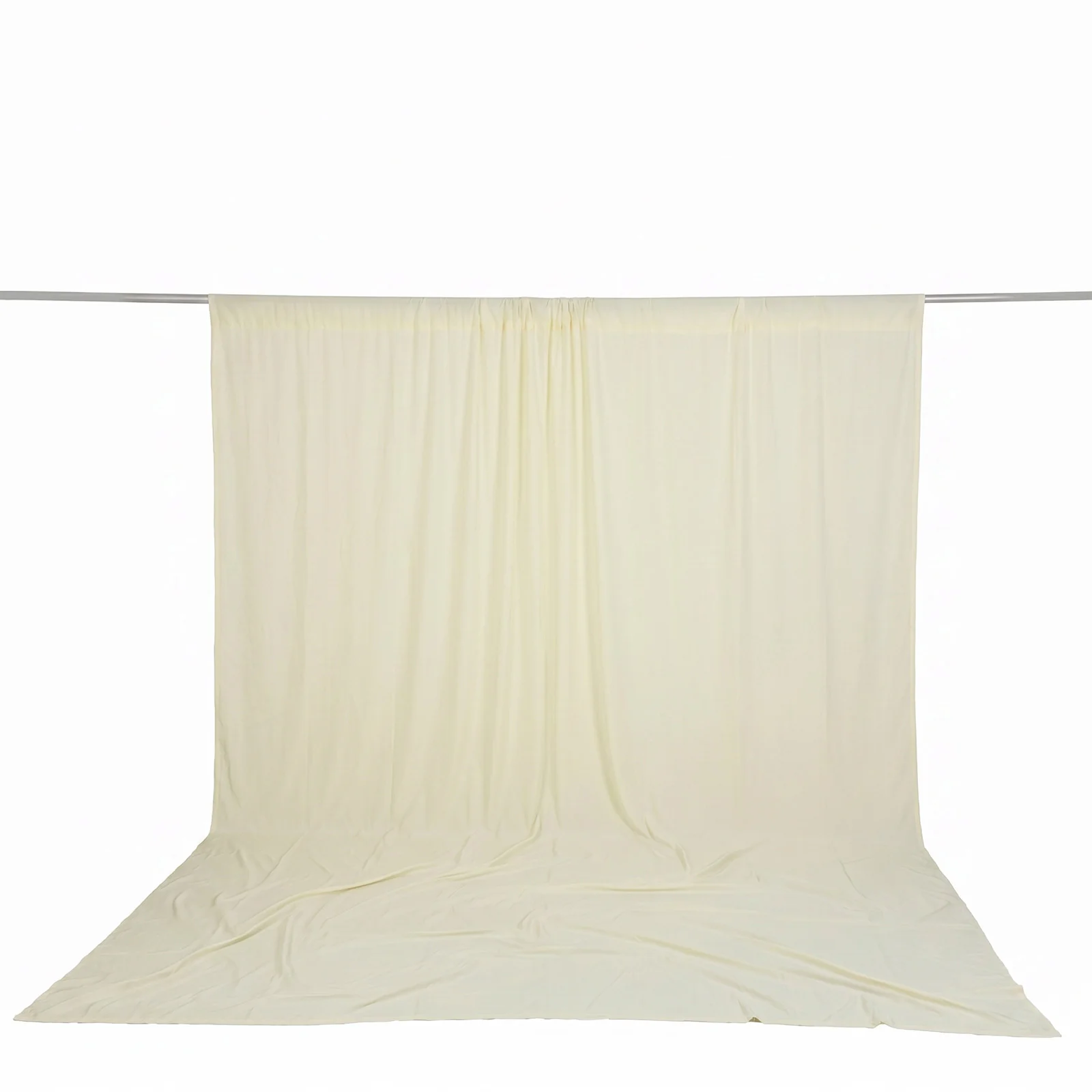 Spandex Backdrop Curtain Ivory 10ft x 14ft, 4-Way Stretch Wrinkle-Free Photo Booth Backdrop with Rod Pockets for Wedding & Events - Image 2