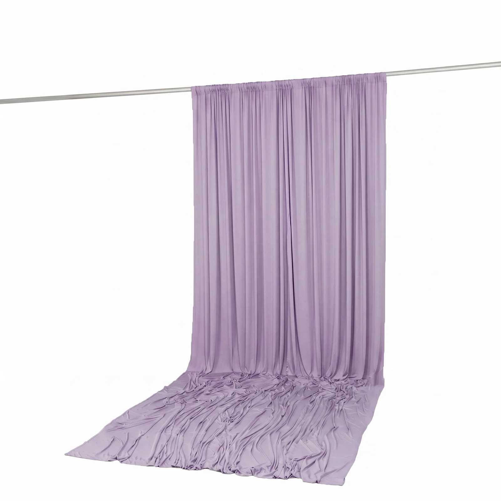 Spandex Backdrop Curtain Lavender Lilac 10ft x 14ft, 4-Way Stretch Wrinkle-Free Photo Booth Backdrop with Rod Pockets for Wedding & Events - Image 5