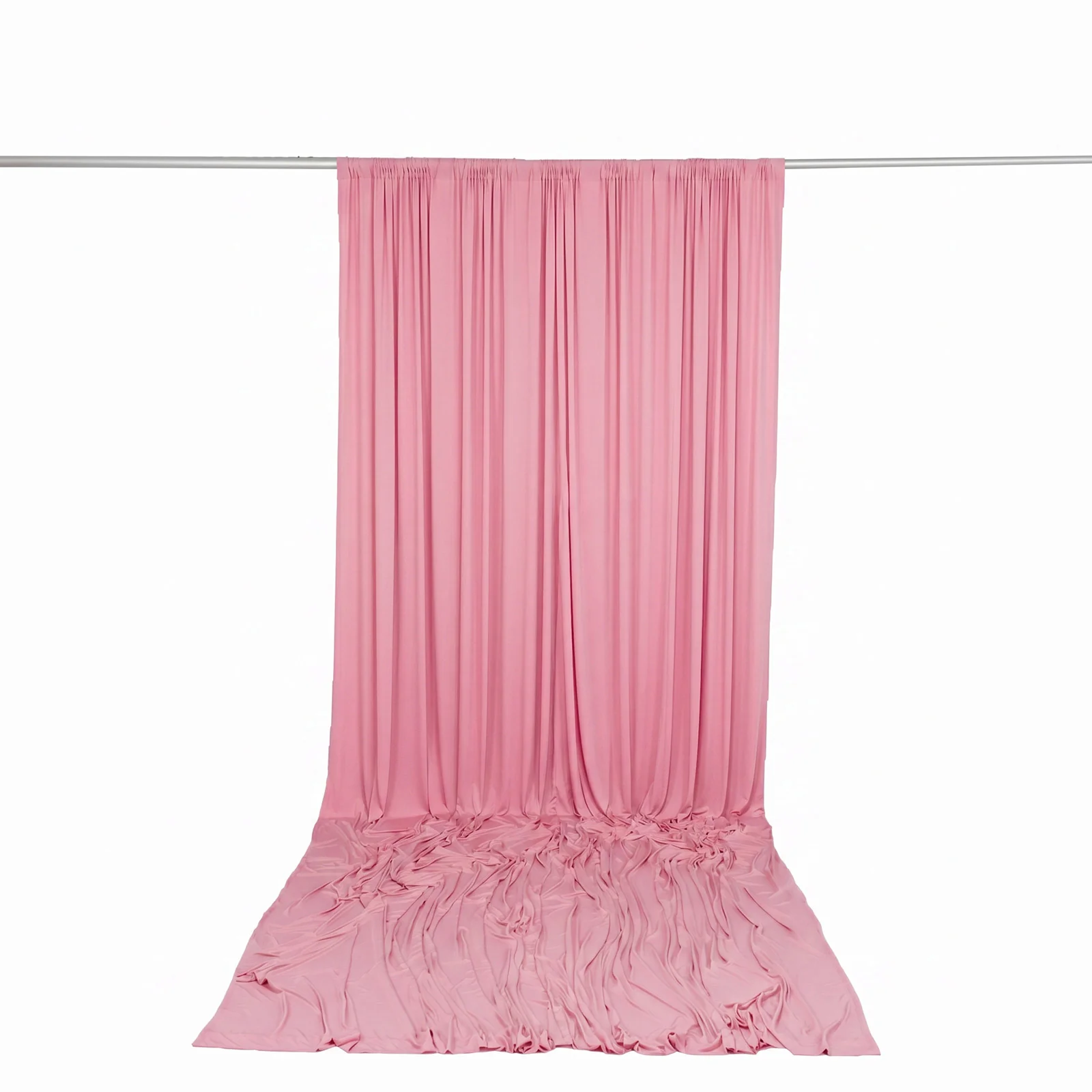 Spandex Backdrop Curtain Pink 10ft x 14ft, 4-Way Stretch Wrinkle-Free Photo Booth Backdrop with Rod Pockets for Wedding & Events - Image 4