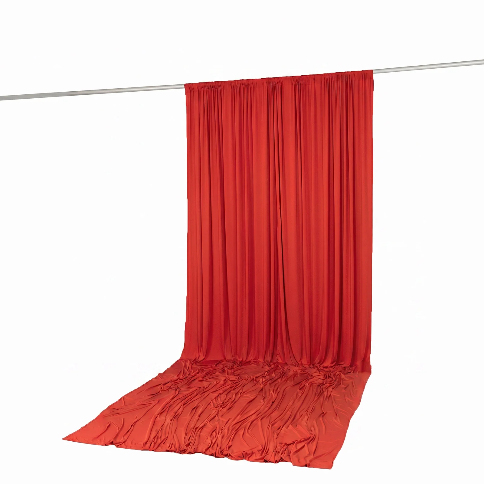 Spandex Backdrop Curtain Red 10ft x 14ft, 4-Way Stretch Wrinkle-Free Photo Booth Backdrop with Rod Pockets for Wedding & Events - Image 5