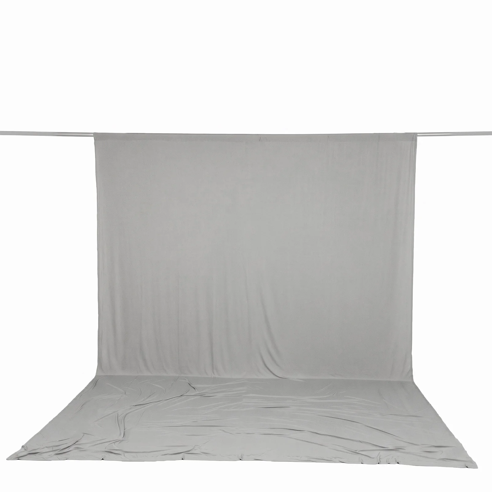 Spandex Backdrop Curtain Silver 10ft x 14ft, 4-Way Stretch Wrinkle-Free Photo Booth Backdrop with Rod Pockets for Wedding & Events - Image 2