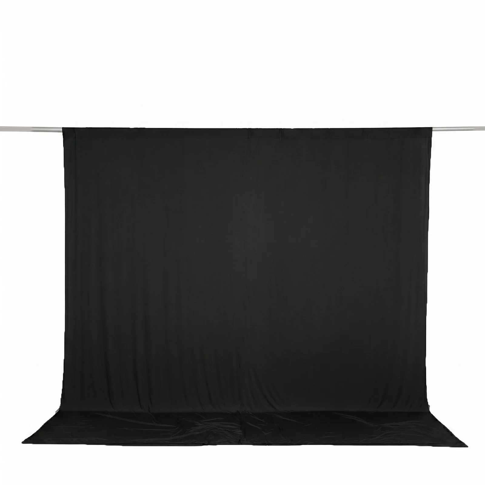 Spandex Backdrop Curtain Black 10ft x 10ft, 4-Way Stretch Wrinkle-Free Photo Booth Backdrop with Rod Pockets for Wedding & Events - Image 2