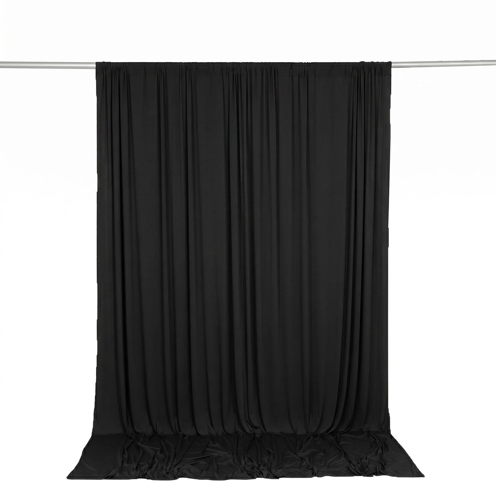 Spandex Backdrop Curtain Black 10ft x 10ft, 4-Way Stretch Wrinkle-Free Photo Booth Backdrop with Rod Pockets for Wedding & Events - Image 6