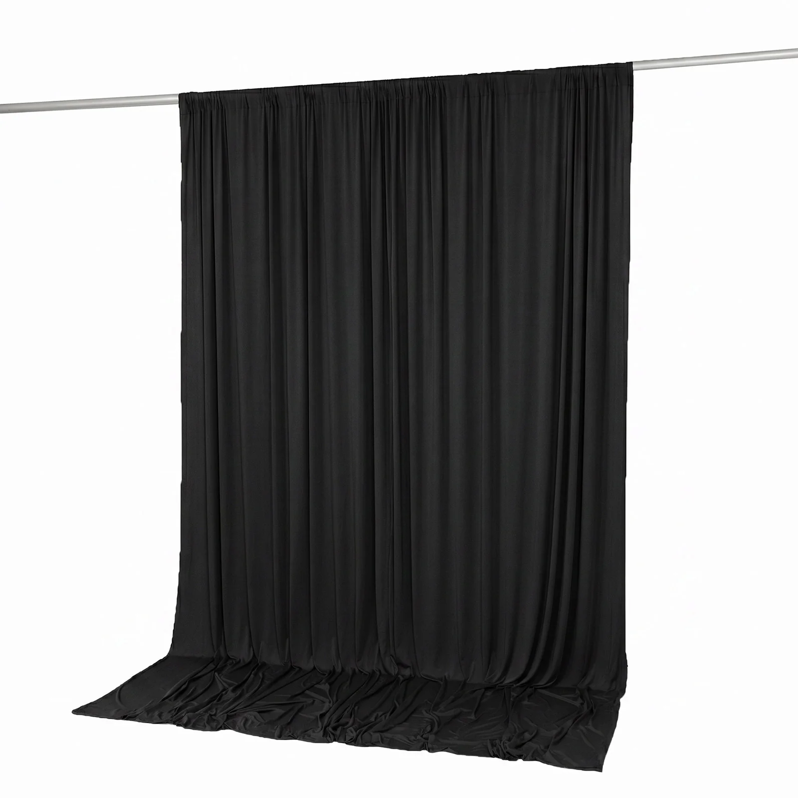Spandex Backdrop Curtain Black 10ft x 10ft, 4-Way Stretch Wrinkle-Free Photo Booth Backdrop with Rod Pockets for Wedding & Events - Image 7