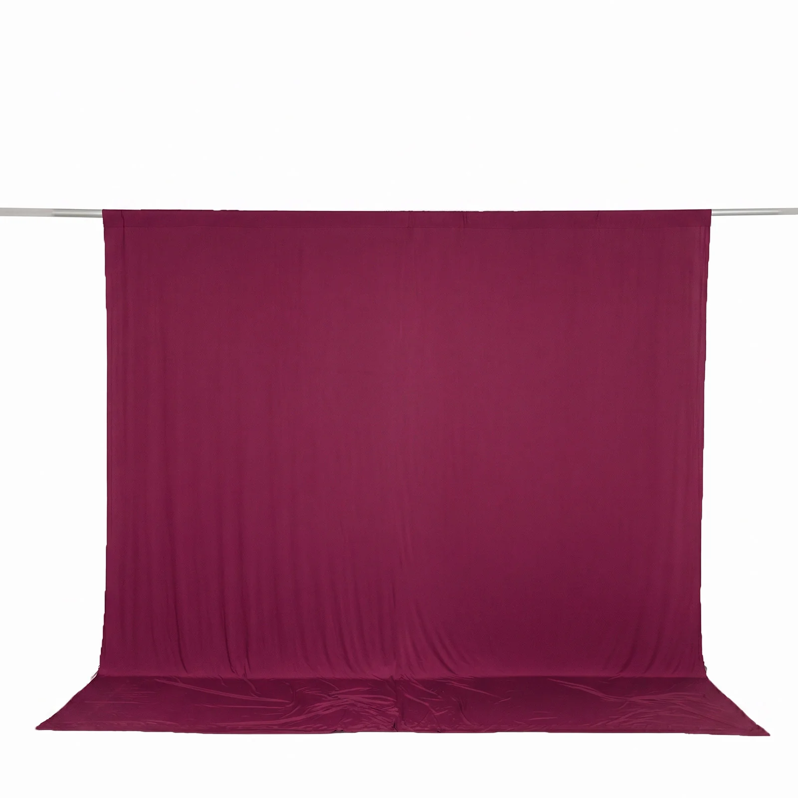 Spandex Backdrop Curtain Burgundy 10ft x 10ft, 4-Way Stretch Wrinkle-Free Photo Booth Backdrop with Rod Pockets for Wedding & Events - Image 2