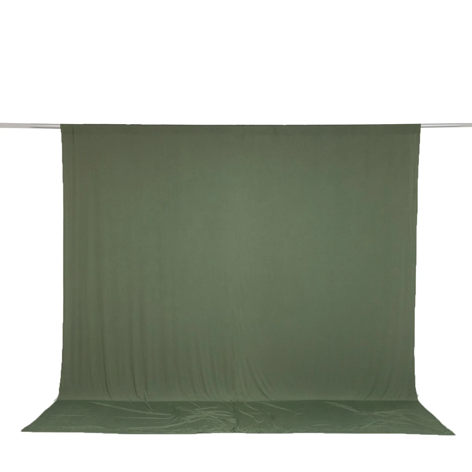 Spandex Backdrop Curtain Dusty Sage Green 10ft x 10ft, 4-Way Stretch Wrinkle-Free Photo Booth Backdrop with Rod Pockets for Wedding & Events - Image 2