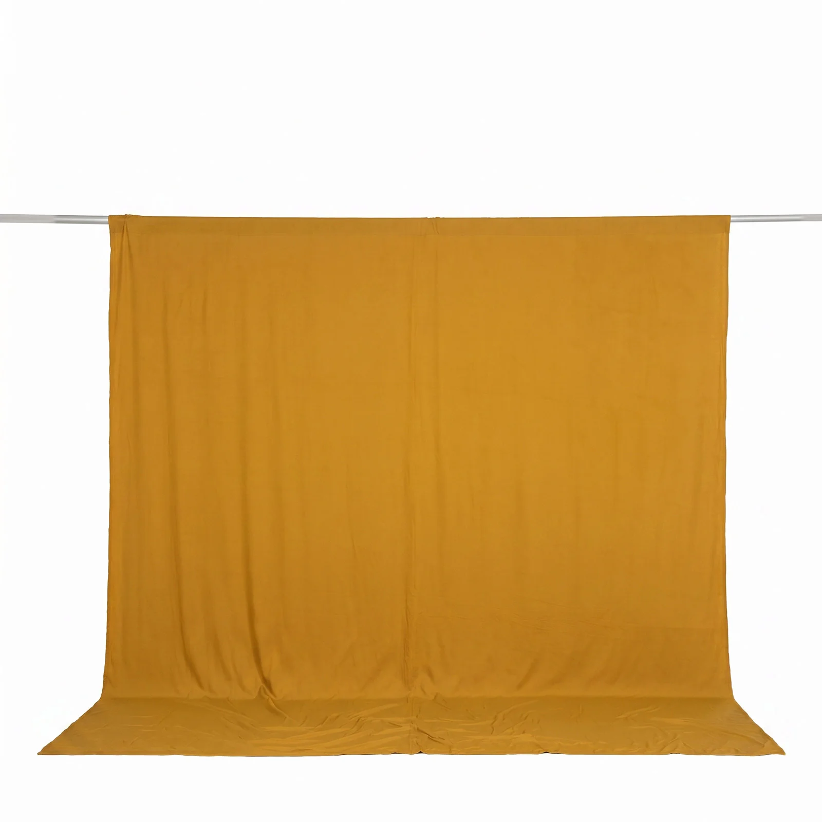 Spandex Backdrop Curtain Gold 10ft x 10ft, 4-Way Stretch Wrinkle-Free Photo Booth Backdrop with Rod Pockets for Wedding & Events - Image 2