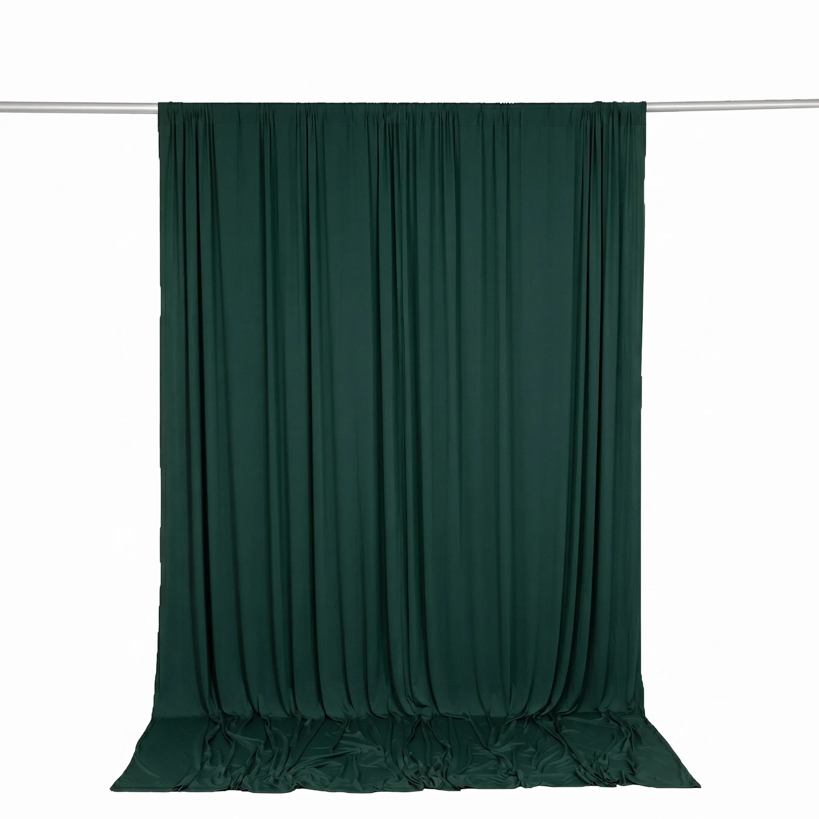 Spandex Backdrop Curtain Hunter Emerald Green 10ft x 10ft, 4-Way Stretch Wrinkle-Free Photo Booth Backdrop with Rod Pockets for Wedding & Events - Image 6