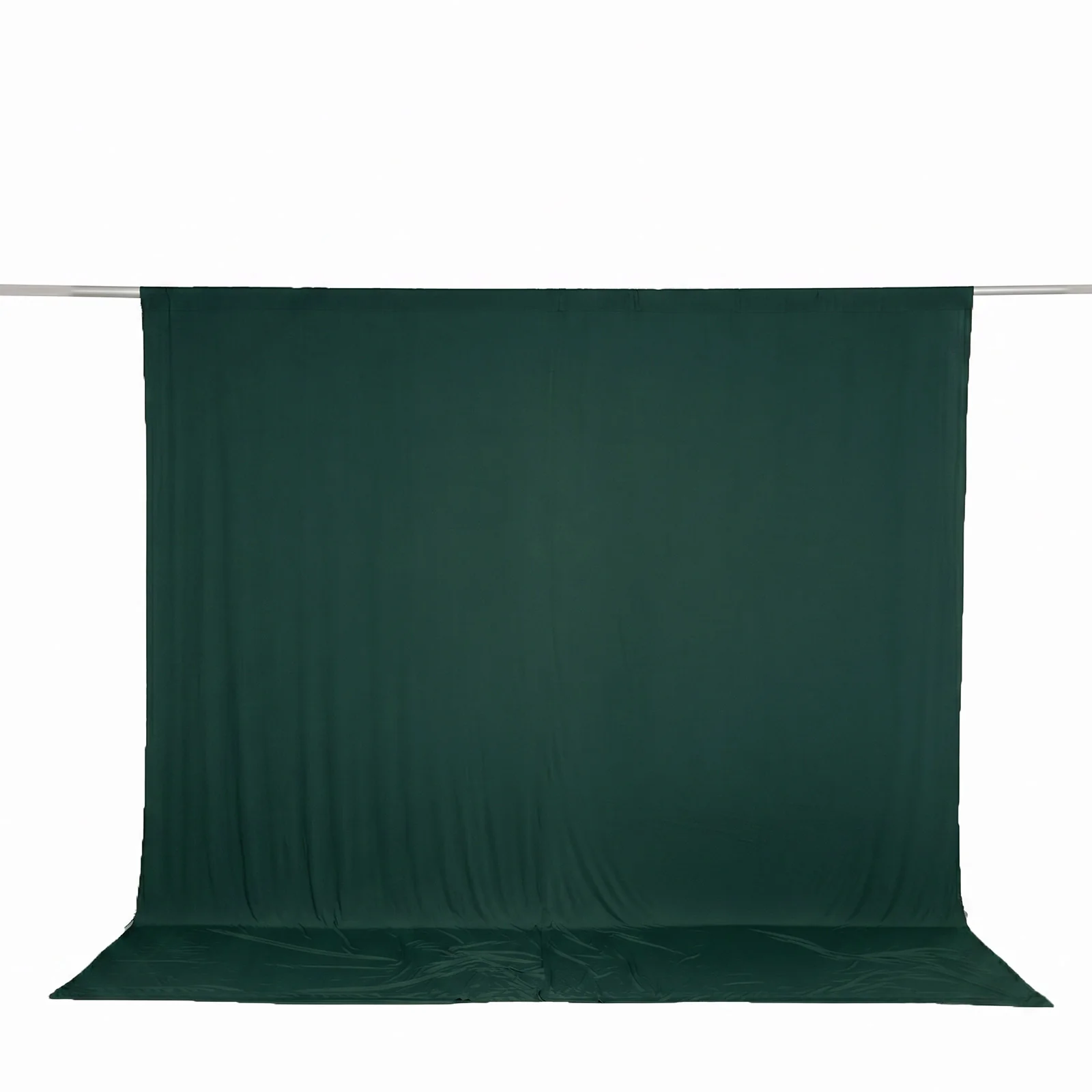 Spandex Backdrop Curtain Hunter Emerald Green 10ft x 10ft, 4-Way Stretch Wrinkle-Free Photo Booth Backdrop with Rod Pockets for Wedding & Events - Image 7