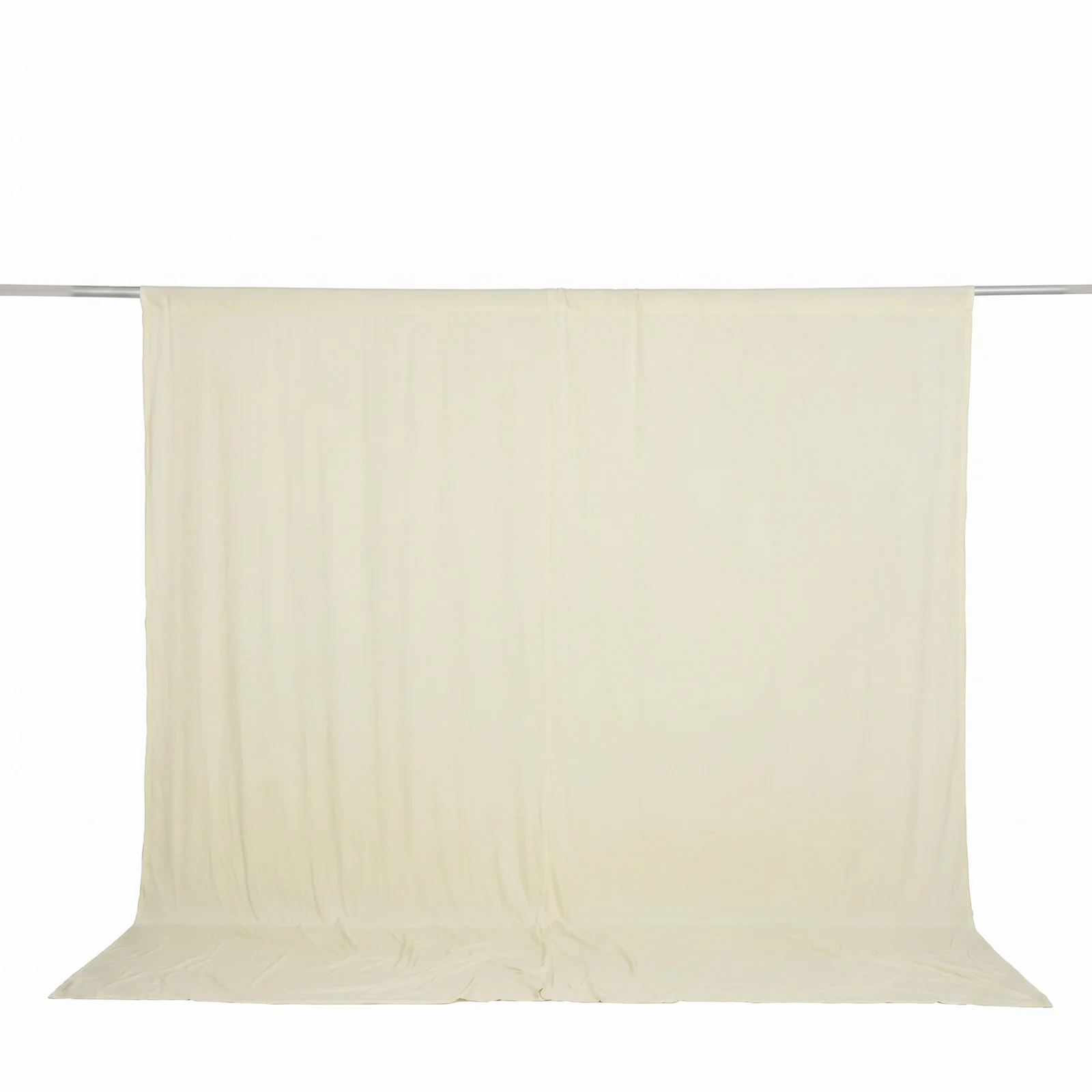 Spandex Backdrop Curtain Ivory 10ft x 10ft, 4-Way Stretch Wrinkle-Free Photo Booth Backdrop with Rod Pockets for Wedding & Events - Image 2