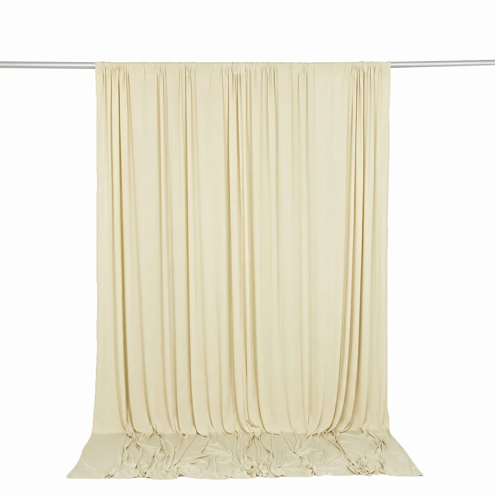 Spandex Backdrop Curtain Ivory 10ft x 10ft, 4-Way Stretch Wrinkle-Free Photo Booth Backdrop with Rod Pockets for Wedding & Events - Image 6