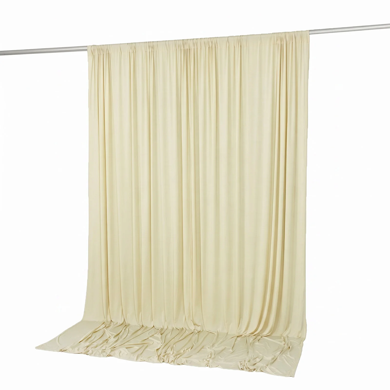 Spandex Backdrop Curtain Ivory 10ft x 10ft, 4-Way Stretch Wrinkle-Free Photo Booth Backdrop with Rod Pockets for Wedding & Events - Image 7