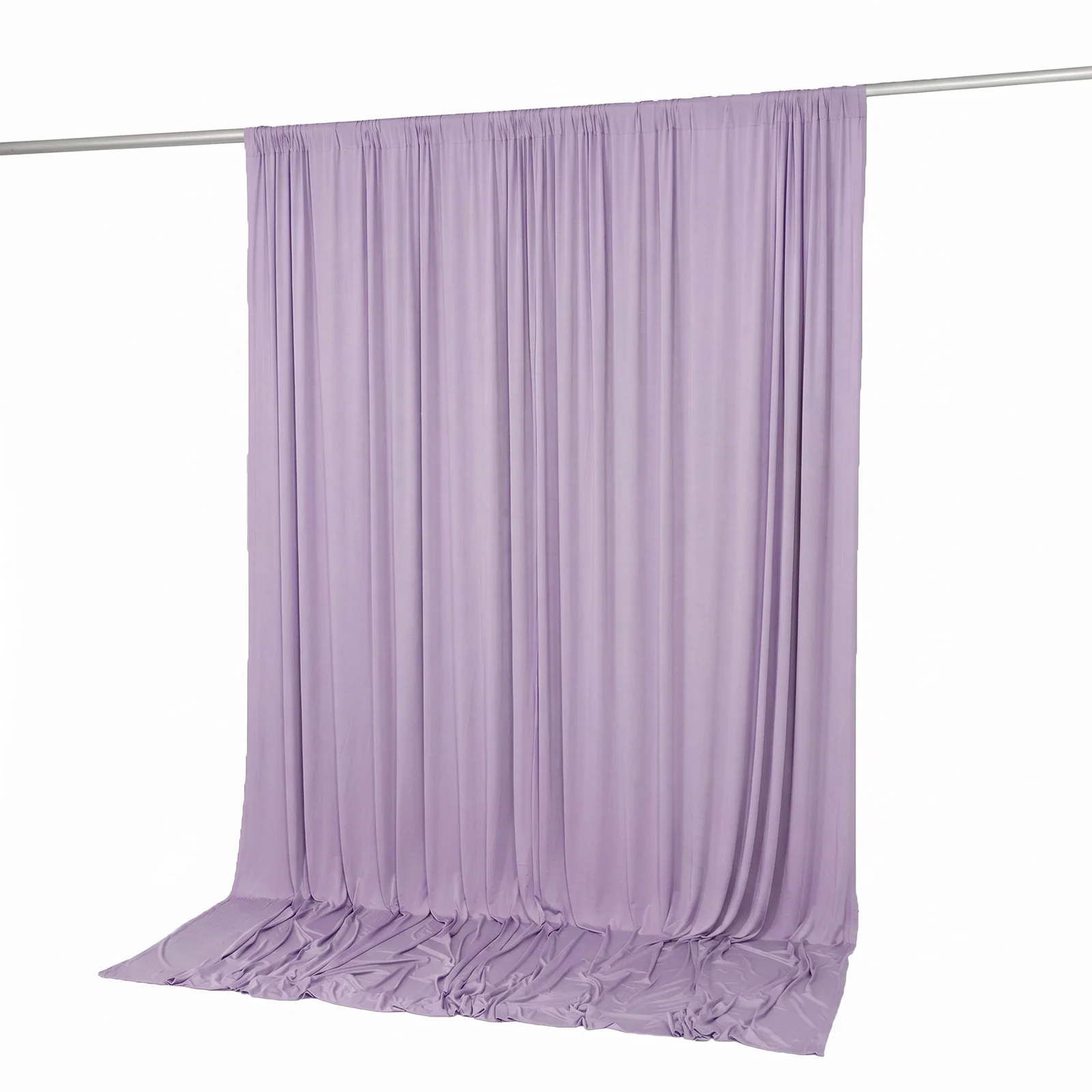 Spandex Backdrop Curtain Lavender Lilac 10ft x 10ft, 4-Way Stretch Wrinkle-Free Photo Booth Backdrop with Rod Pockets for Wedding & Events - Image 7