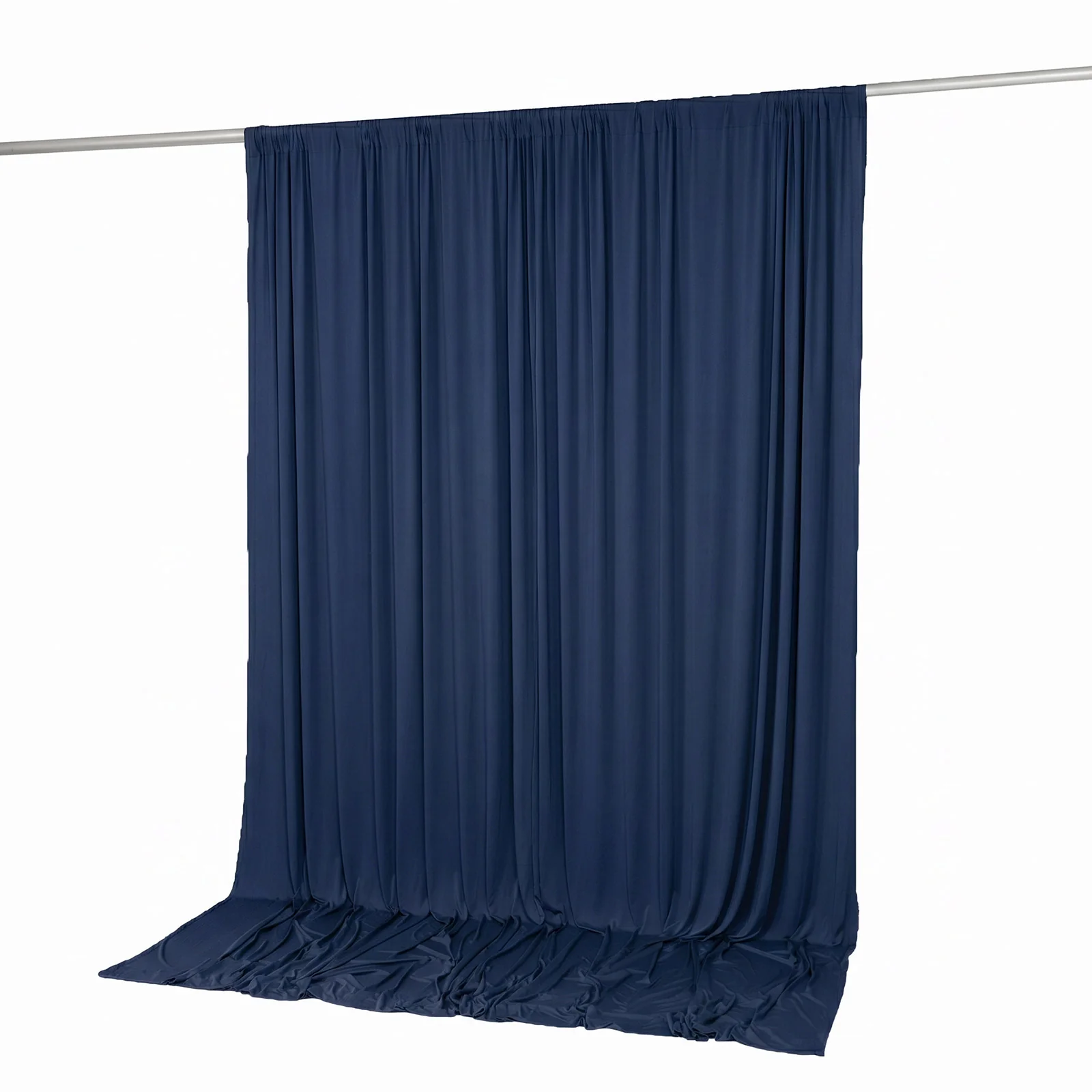 Spandex Backdrop Curtain Navy Blue 10ft x 10ft, 4-Way Stretch Wrinkle-Free Photo Booth Backdrop with Rod Pockets for Wedding & Events - Image 7