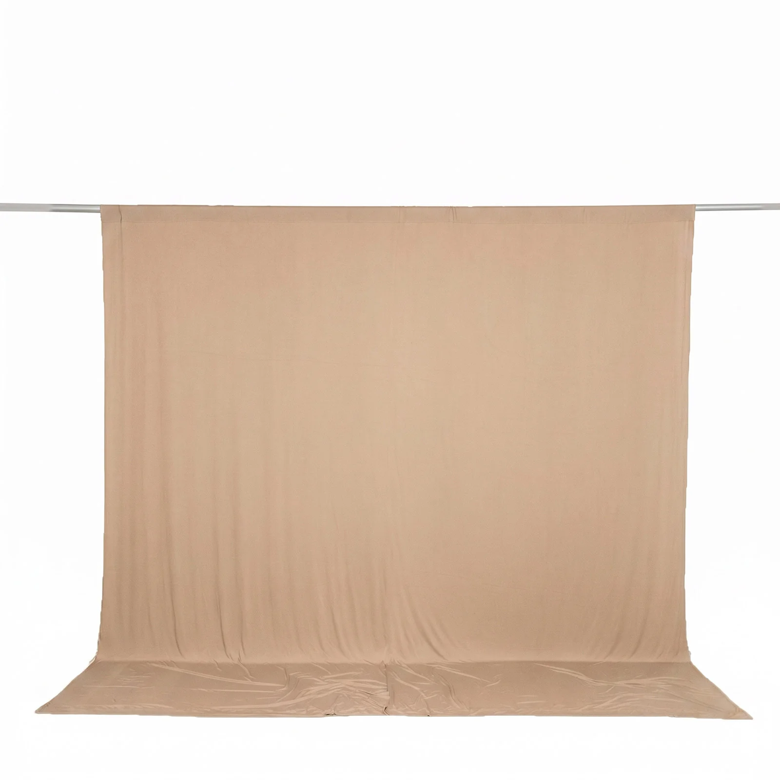 Spandex Backdrop Curtain Nude 10ft x 10ft, 4-Way Stretch Wrinkle-Free Photo Booth Backdrop with Rod Pockets for Wedding & Events - Image 2