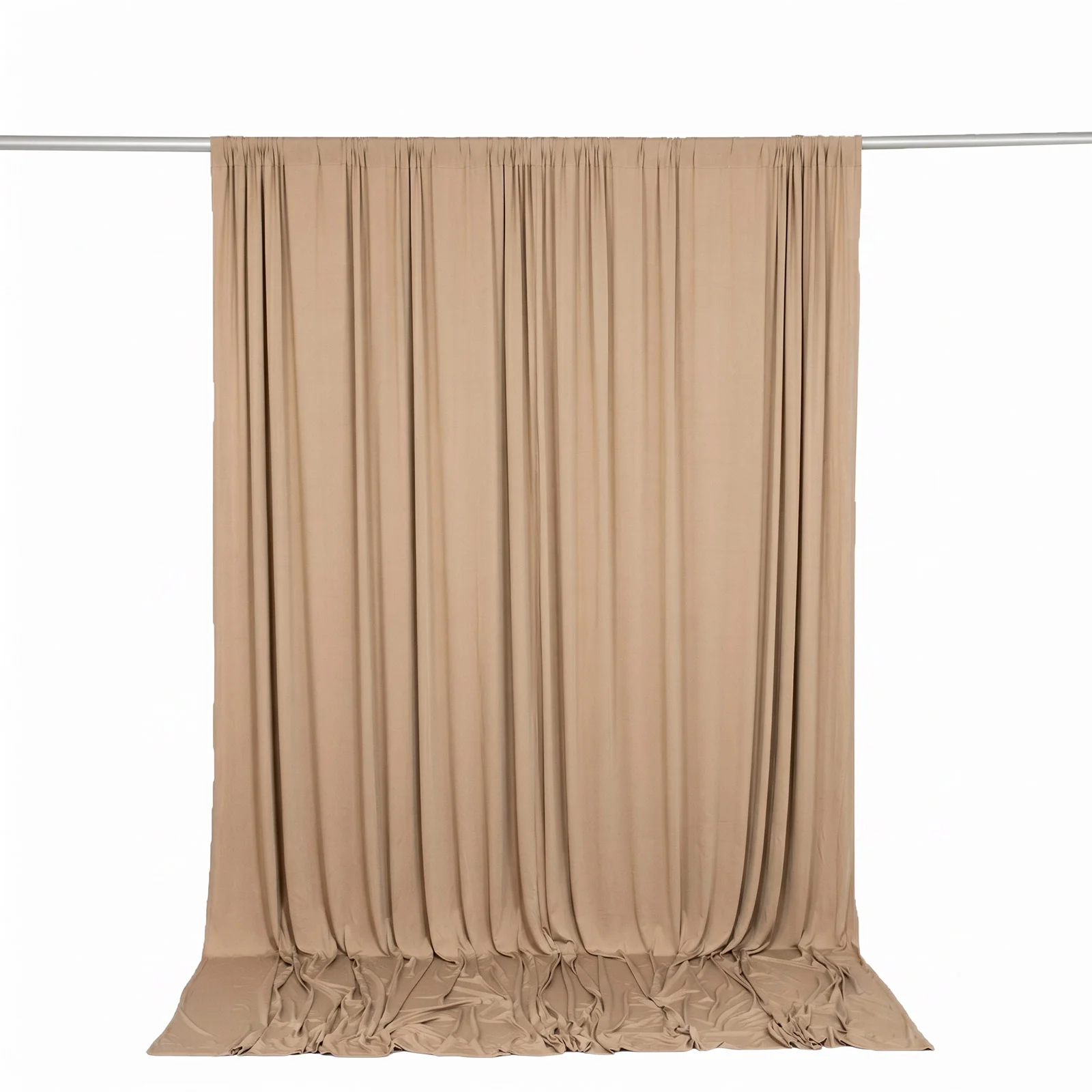 Spandex Backdrop Curtain Nude 10ft x 10ft, 4-Way Stretch Wrinkle-Free Photo Booth Backdrop with Rod Pockets for Wedding & Events - Image 6
