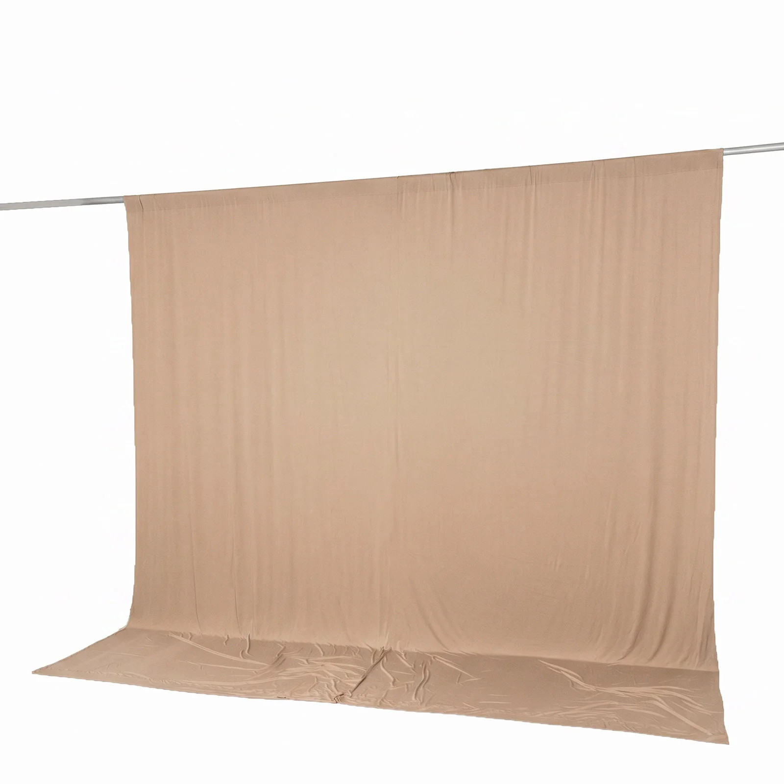 Spandex Backdrop Curtain Nude 10ft x 10ft, 4-Way Stretch Wrinkle-Free Photo Booth Backdrop with Rod Pockets for Wedding & Events - Image 8