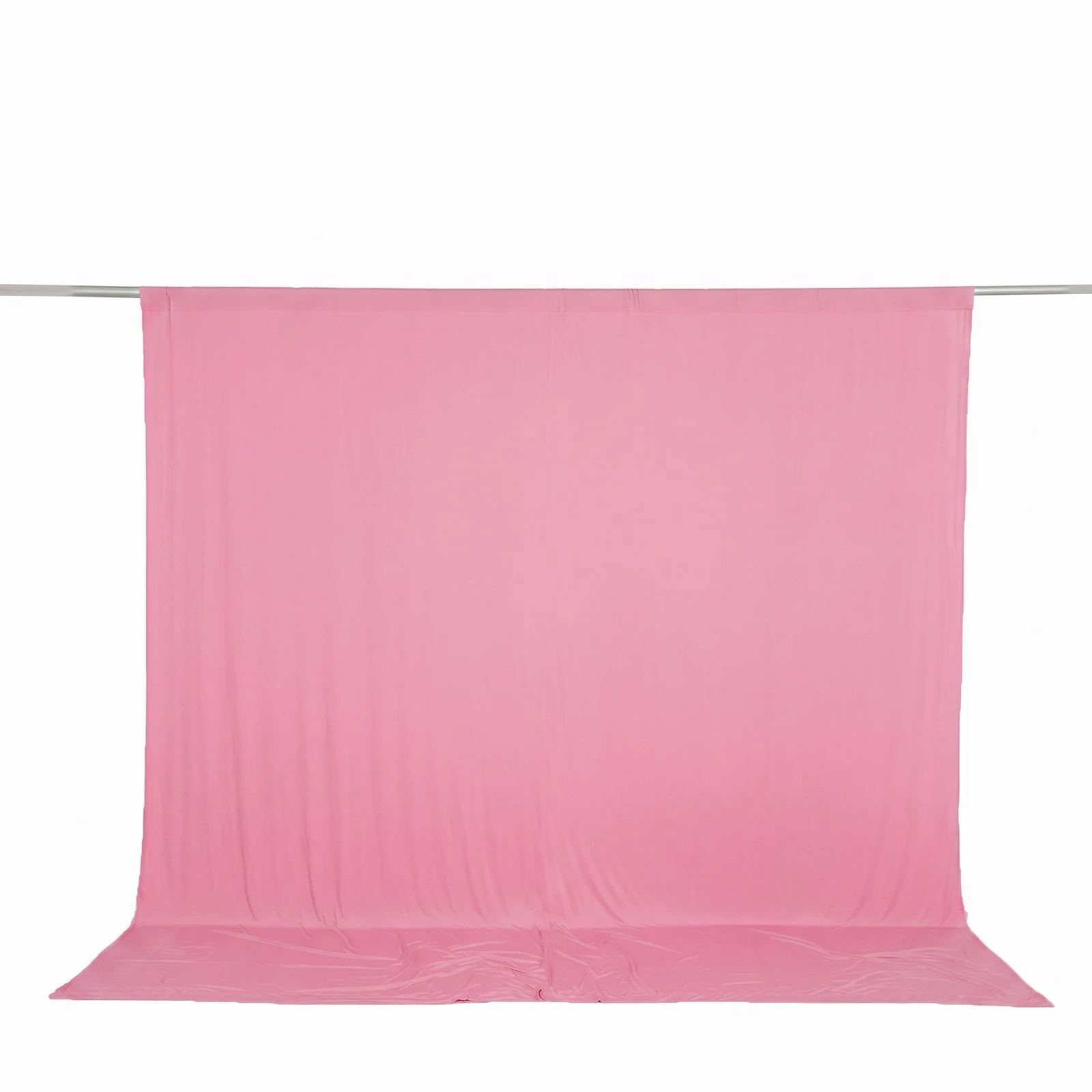 Spandex Backdrop Curtain Pink 10ft x 10ft, 4-Way Stretch Wrinkle-Free Photo Booth Backdrop with Rod Pockets for Wedding & Events - Image 2