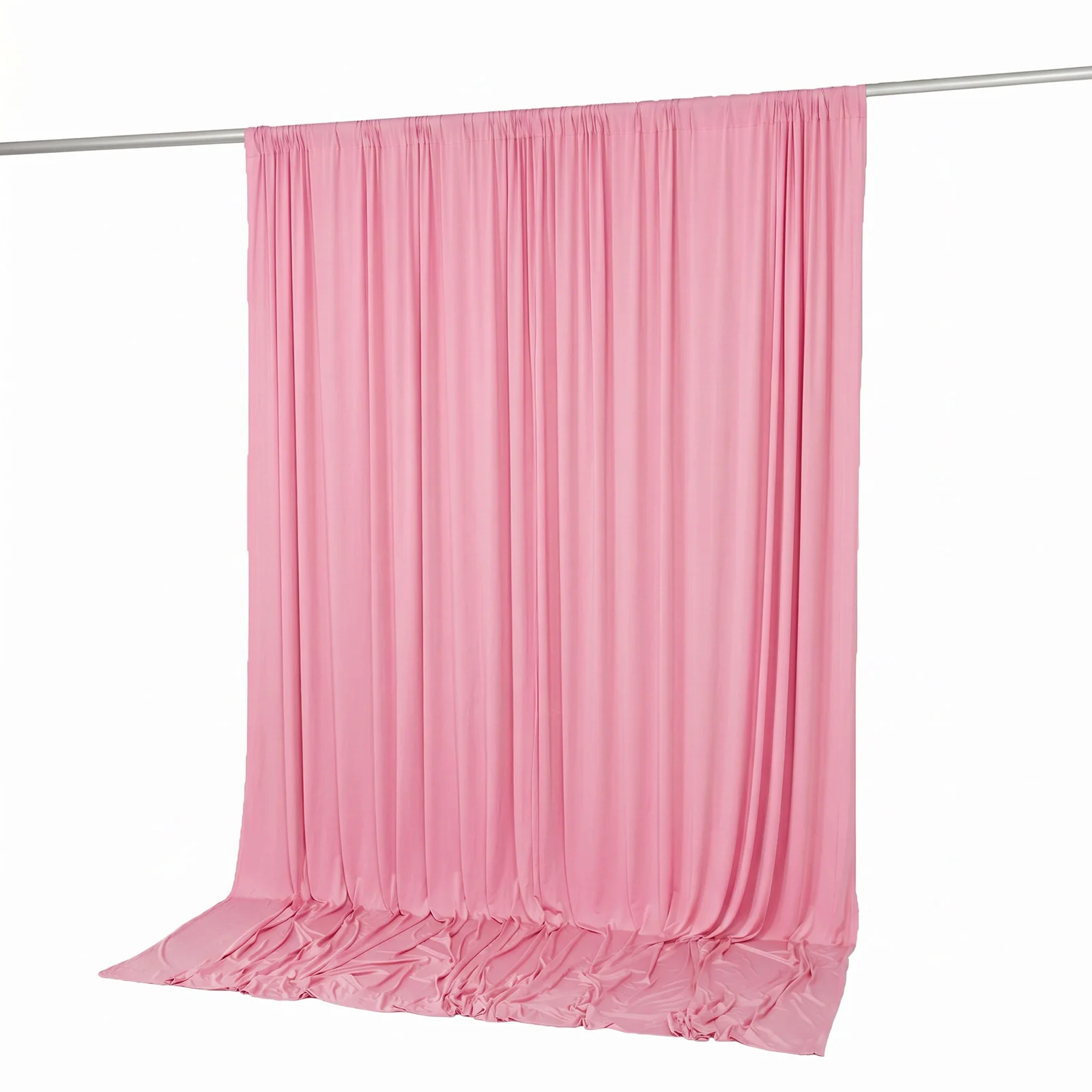 Spandex Backdrop Curtain Pink 10ft x 10ft, 4-Way Stretch Wrinkle-Free Photo Booth Backdrop with Rod Pockets for Wedding & Events - Image 7