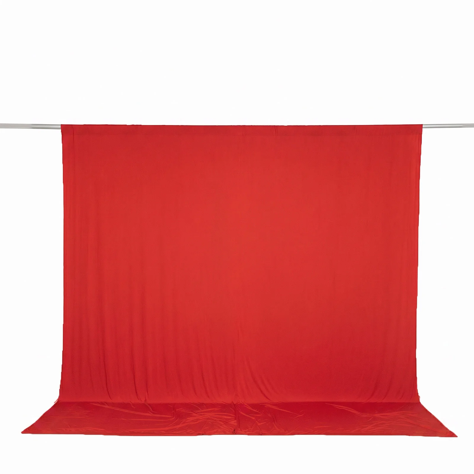 Spandex Backdrop Curtain Red 10ft x 10ft, 4-Way Stretch Wrinkle-Free Photo Booth Backdrop with Rod Pockets for Wedding & Events - Image 2